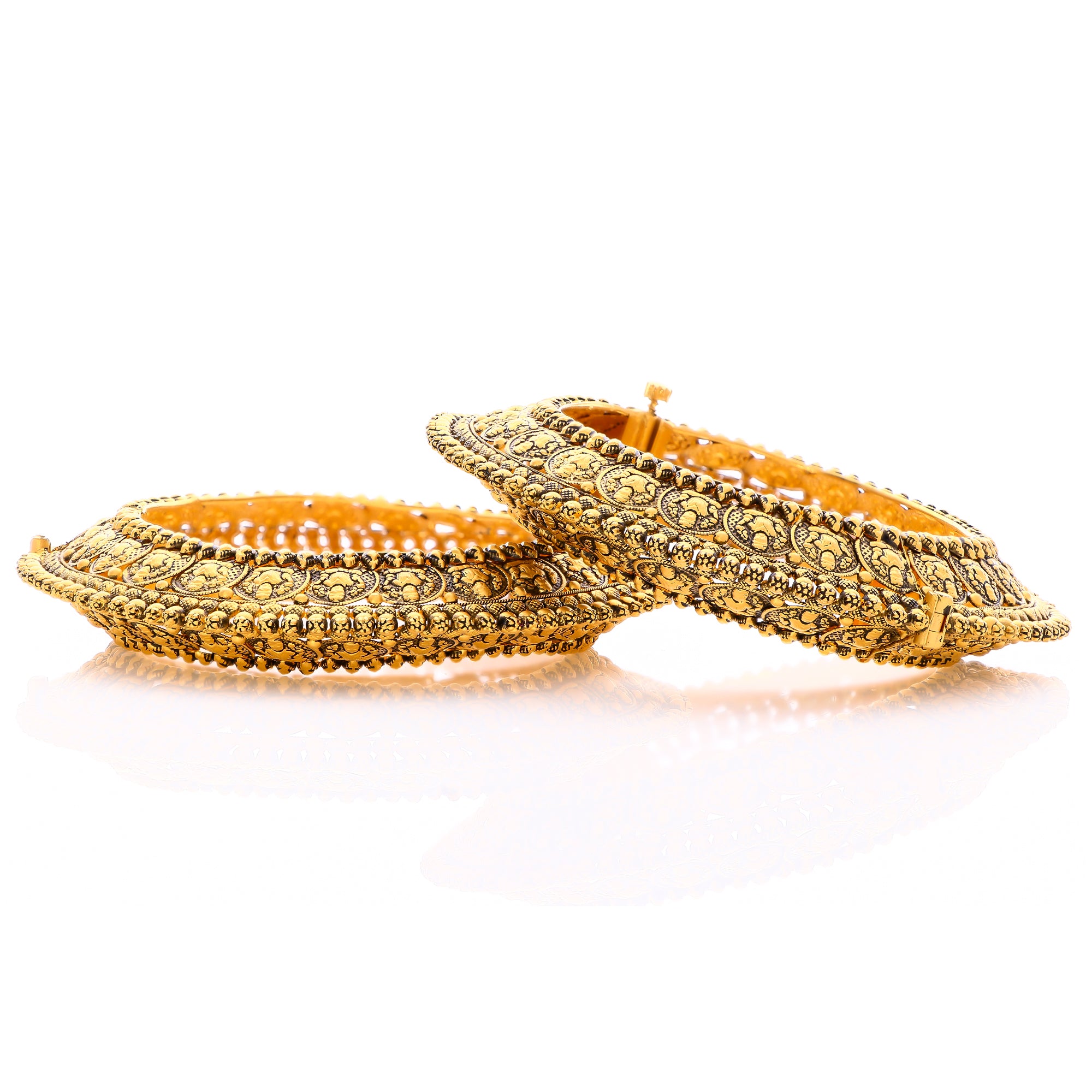 Lila Gold Bangles