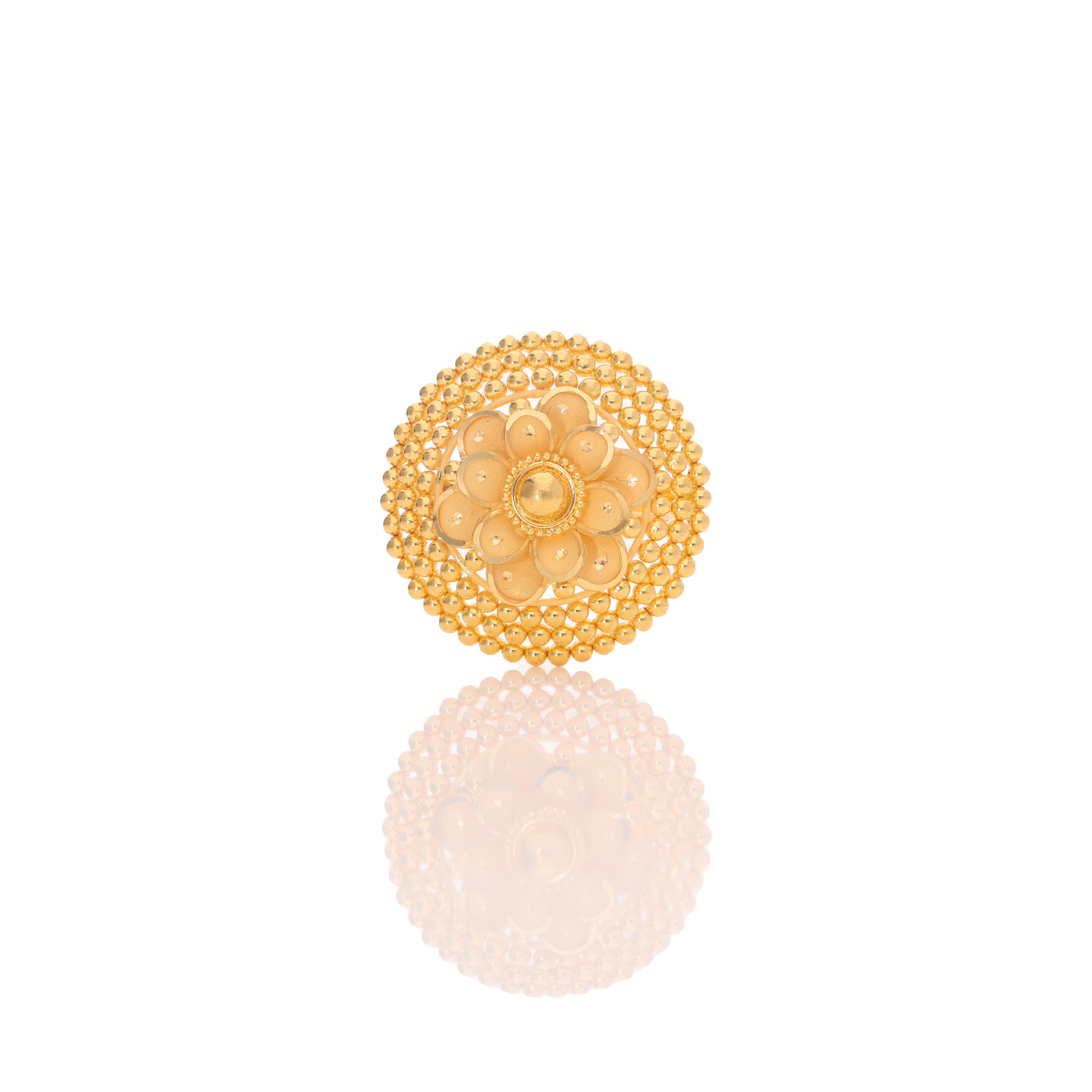 Royal Mandala Gold Ring
