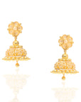 Floral Gold Jhumki