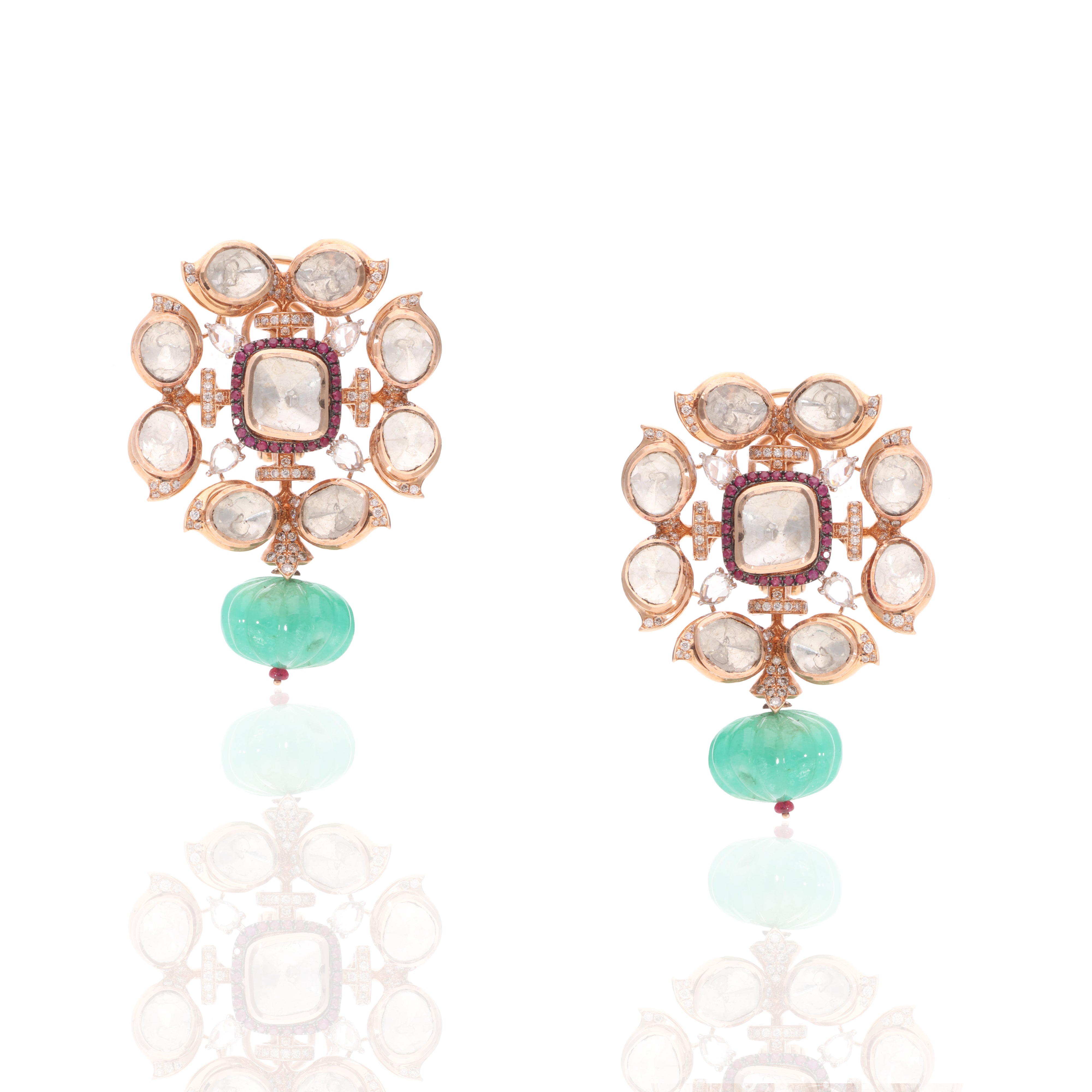Heritage Blossom Polki Earrings