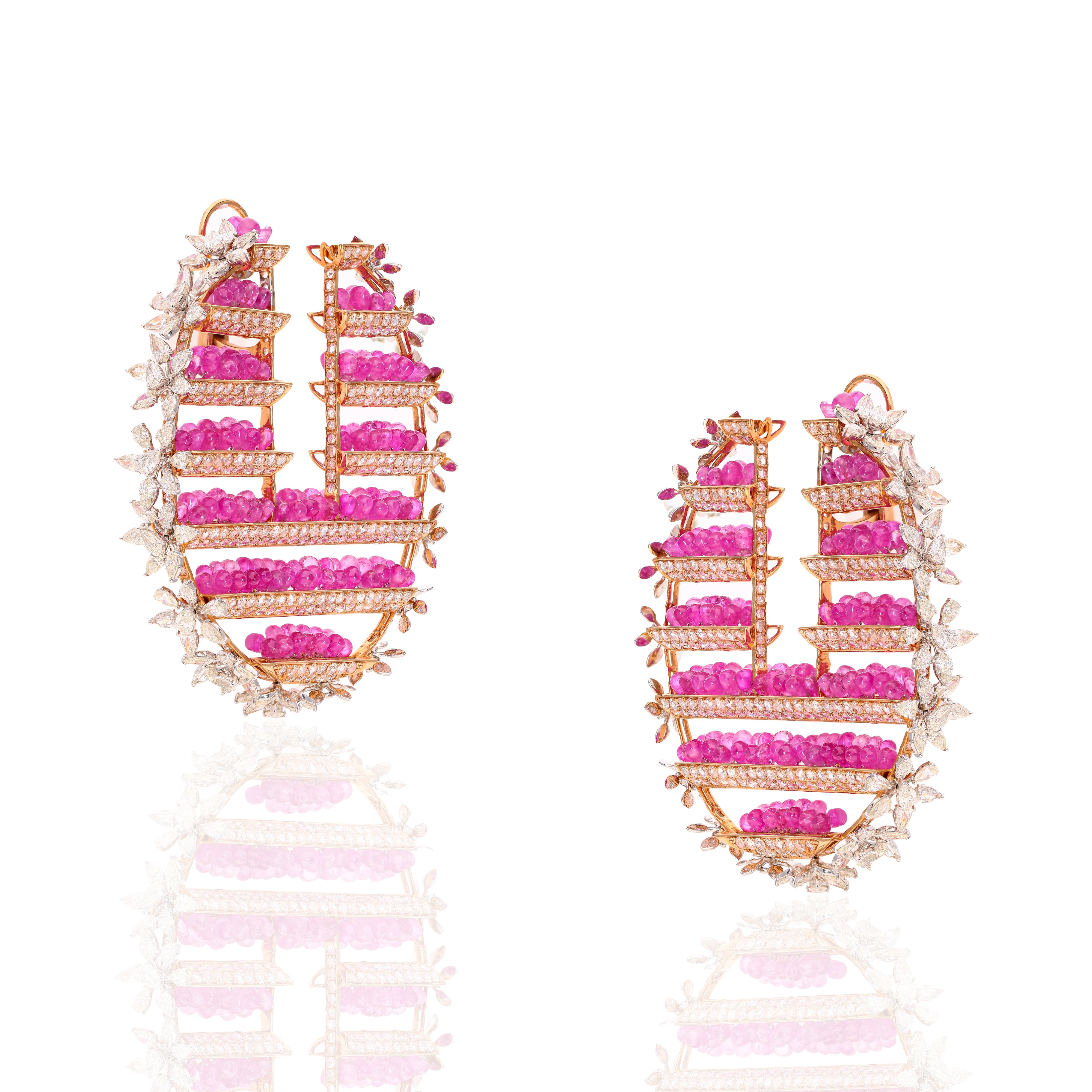 Imperial Fuchsia Earrings