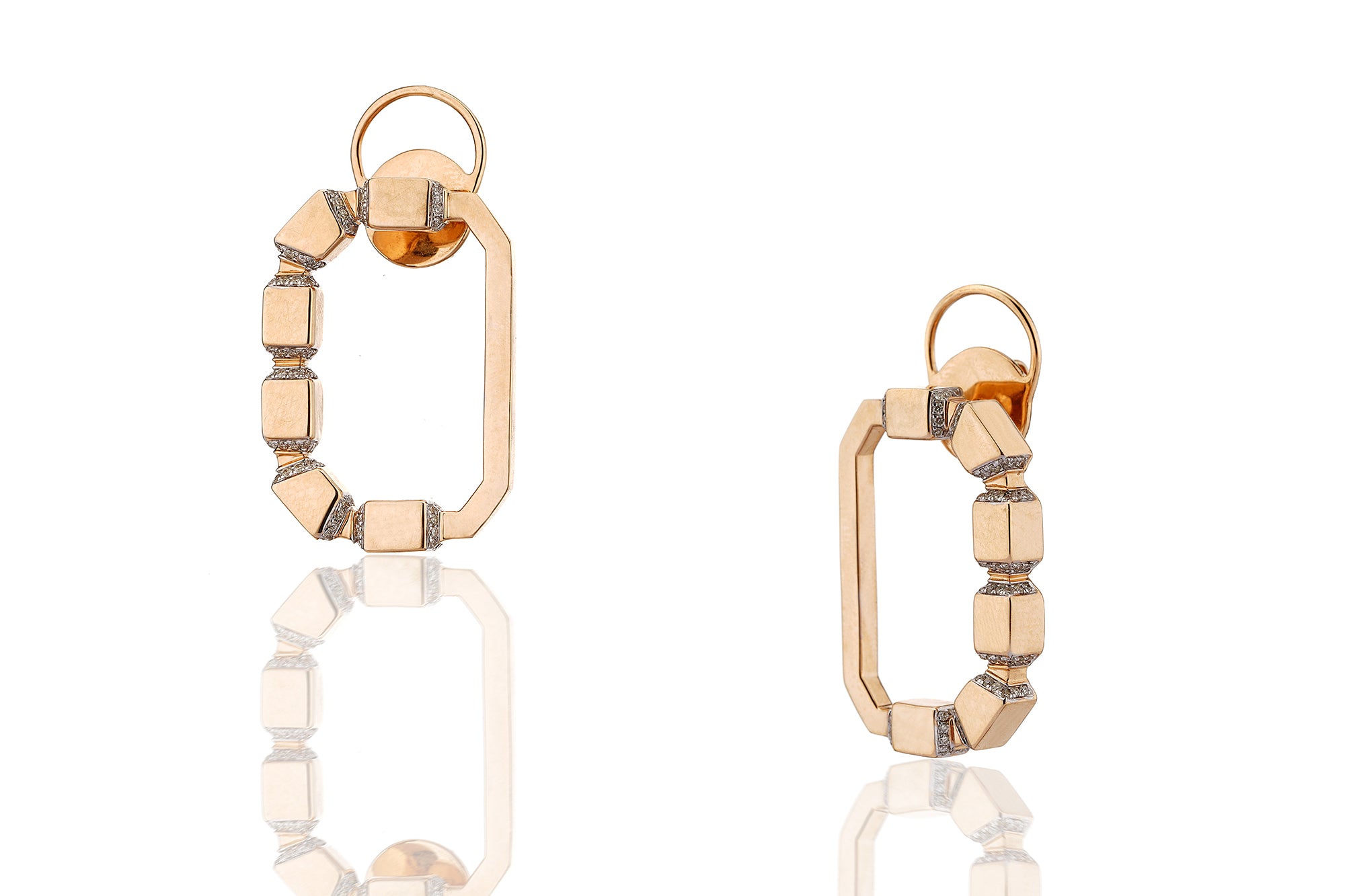 Linear Aurelia Loop Earrings