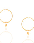 Dazzel Ring Gold earrings