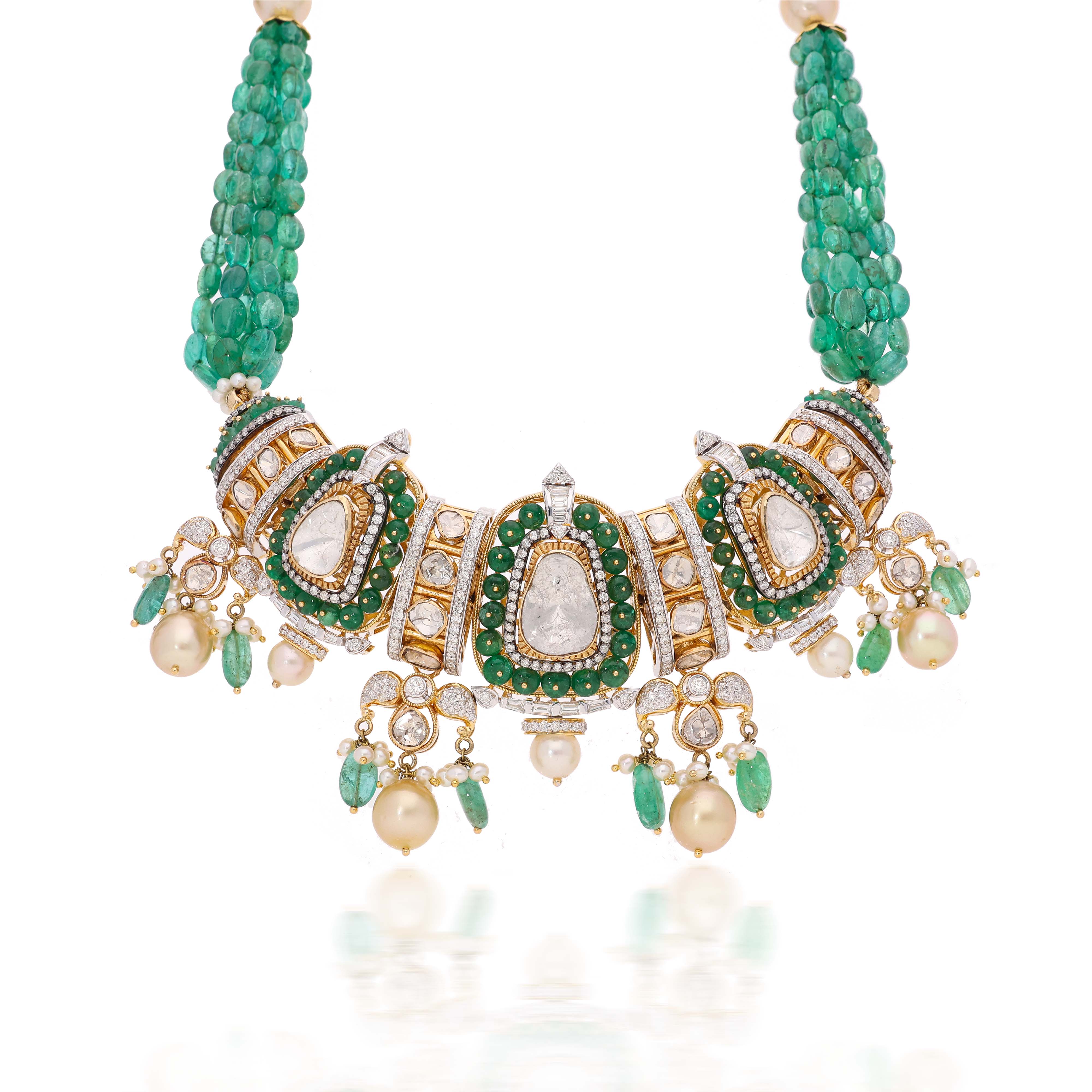 Green Royale Polki Set