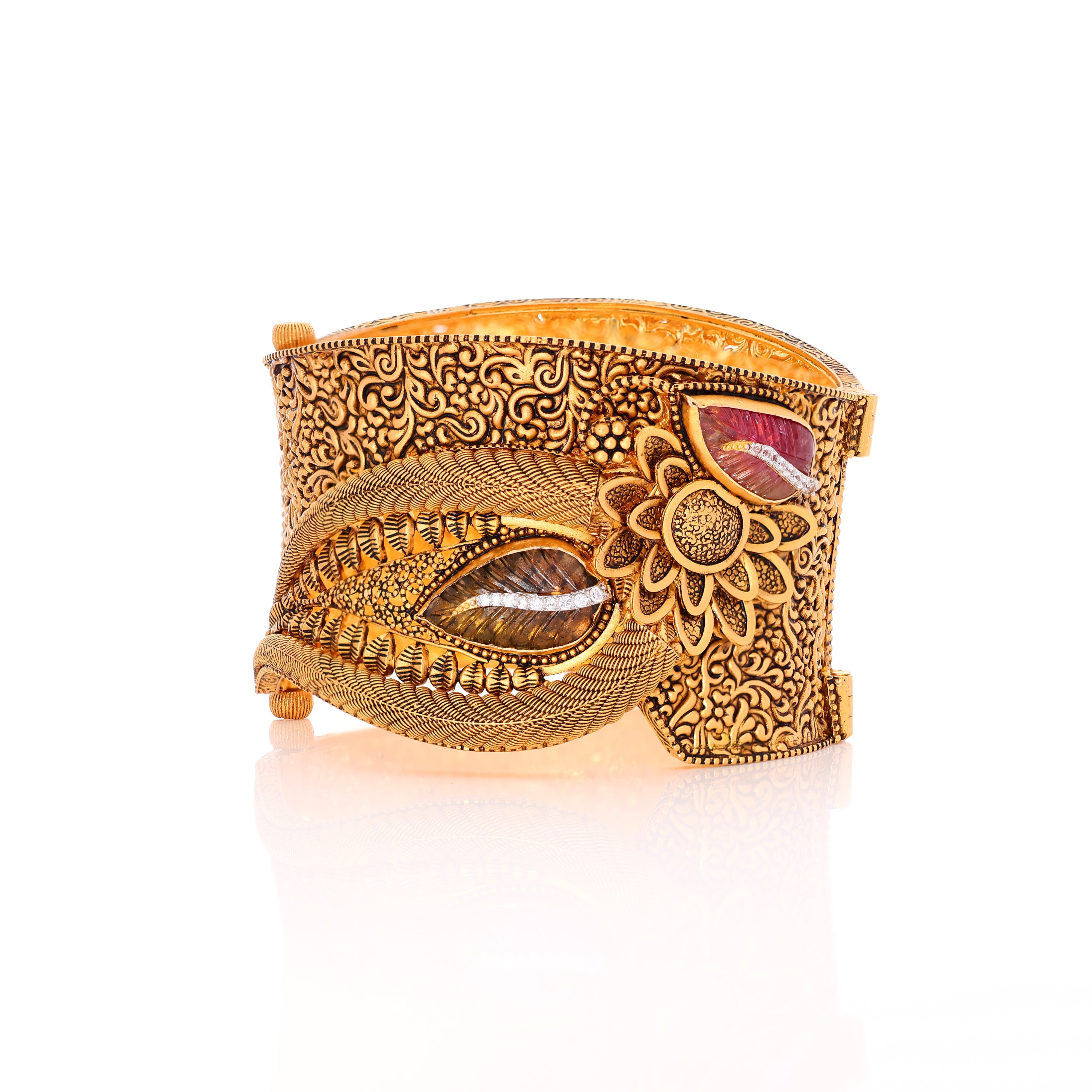 Floral Gold Kada