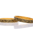 Enamel Victorian Gold Bangle