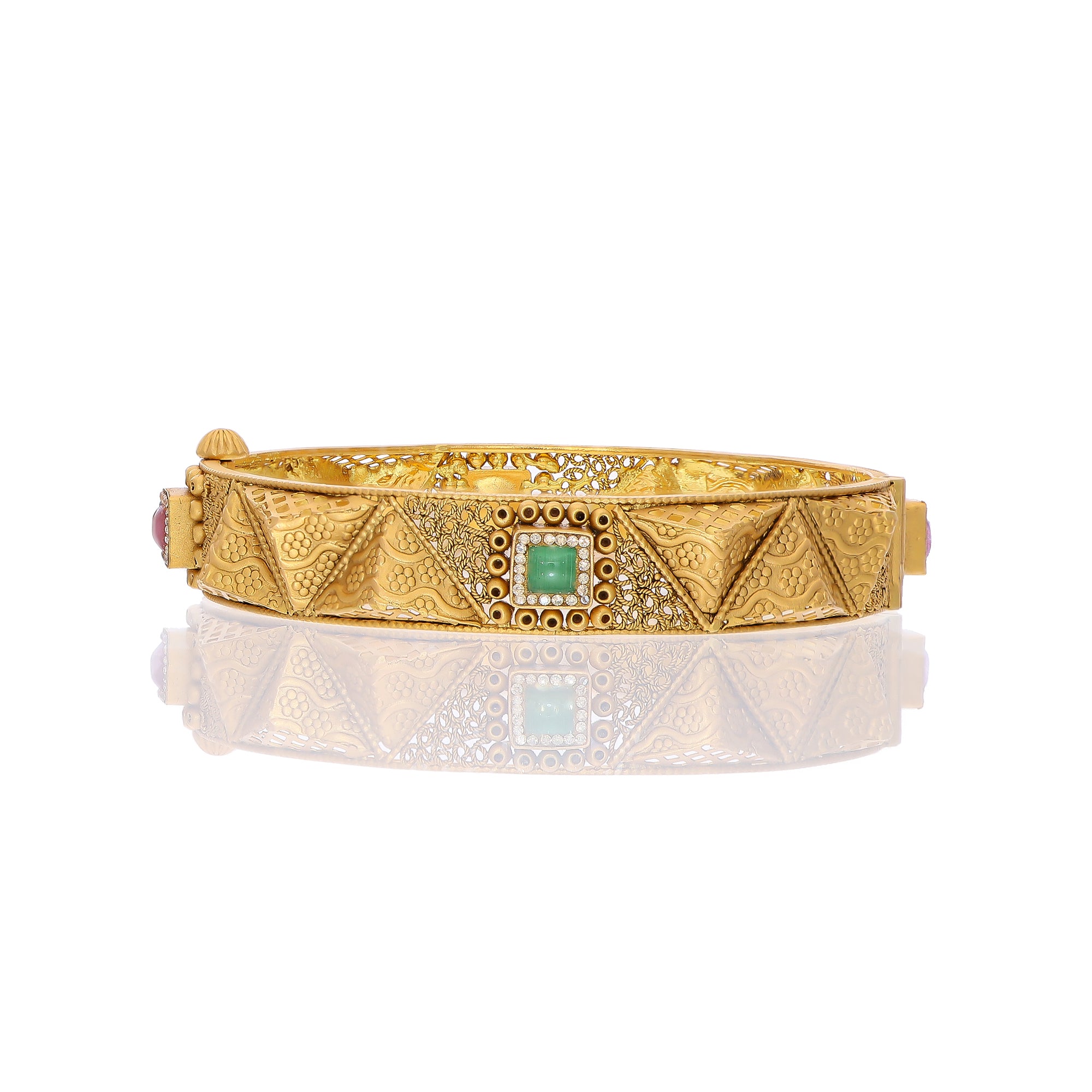 Colored Onyx Antique Bangle