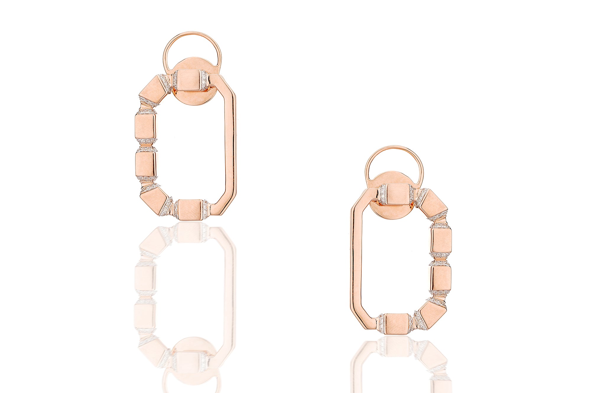 Linear Aurelia Loop Earrings