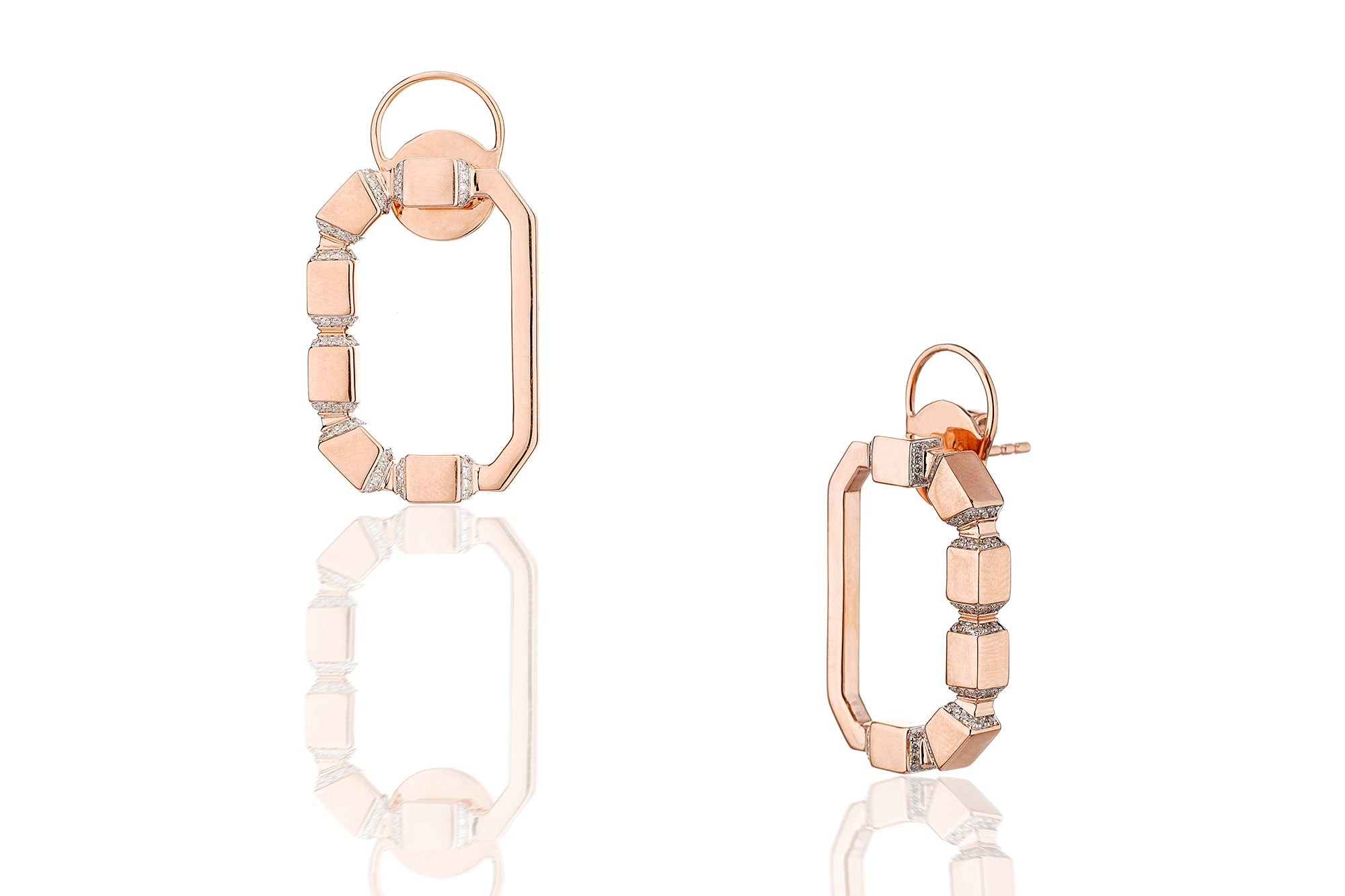 Linear Aurelia Loop Earrings