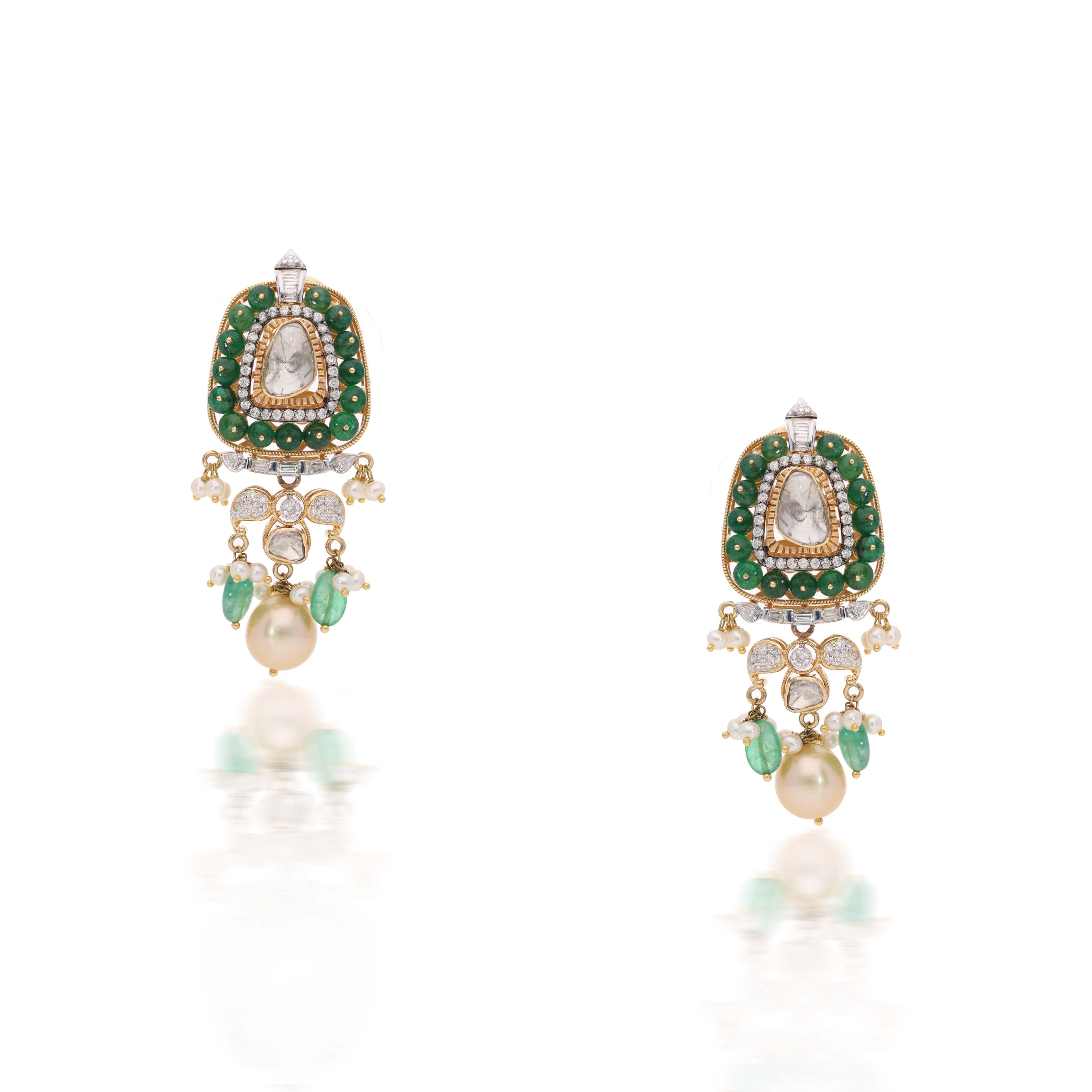 Green Royale Polki Set