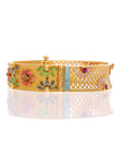 Colorful Meena & Ruby Gold Bangle