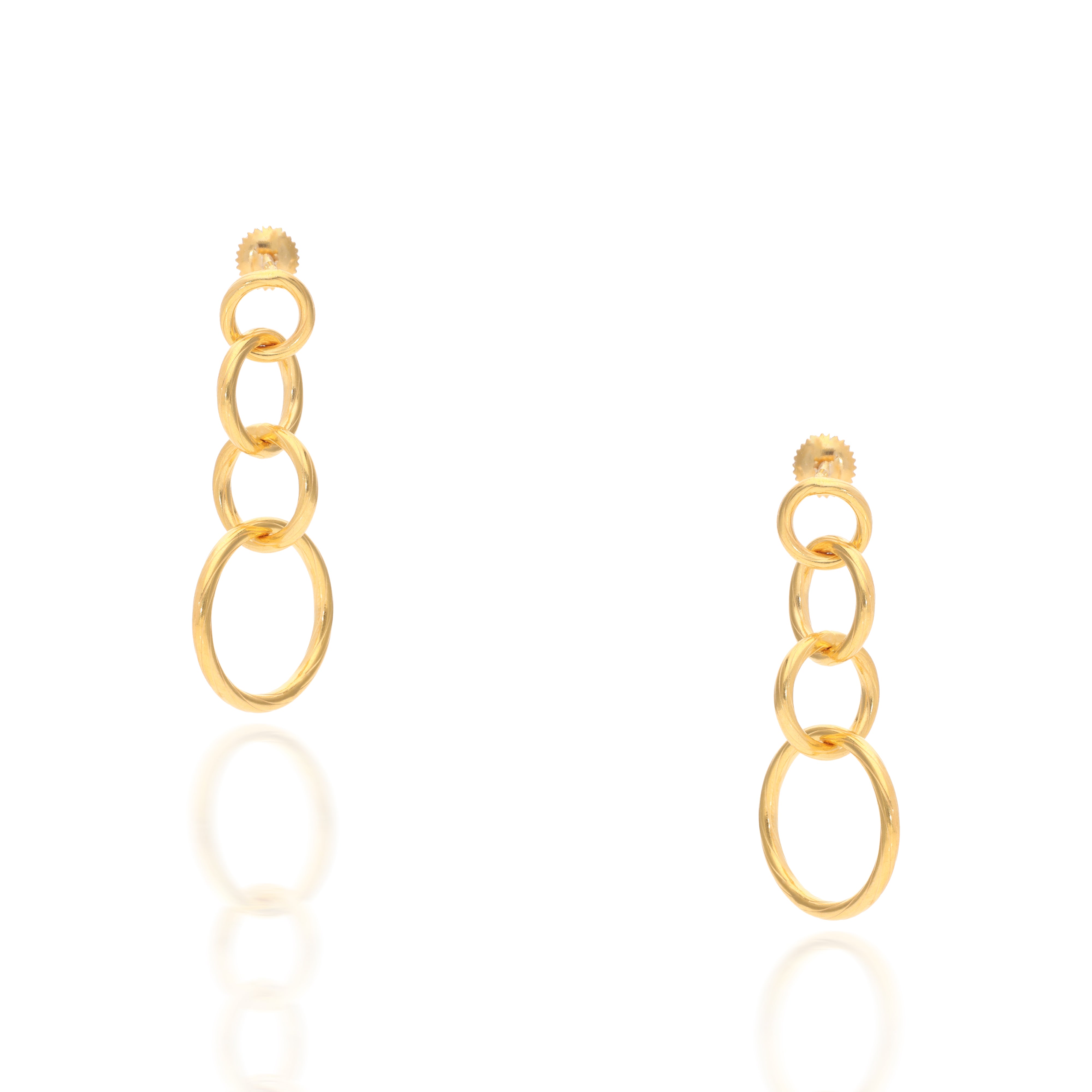 Interlock Gold Earrings
