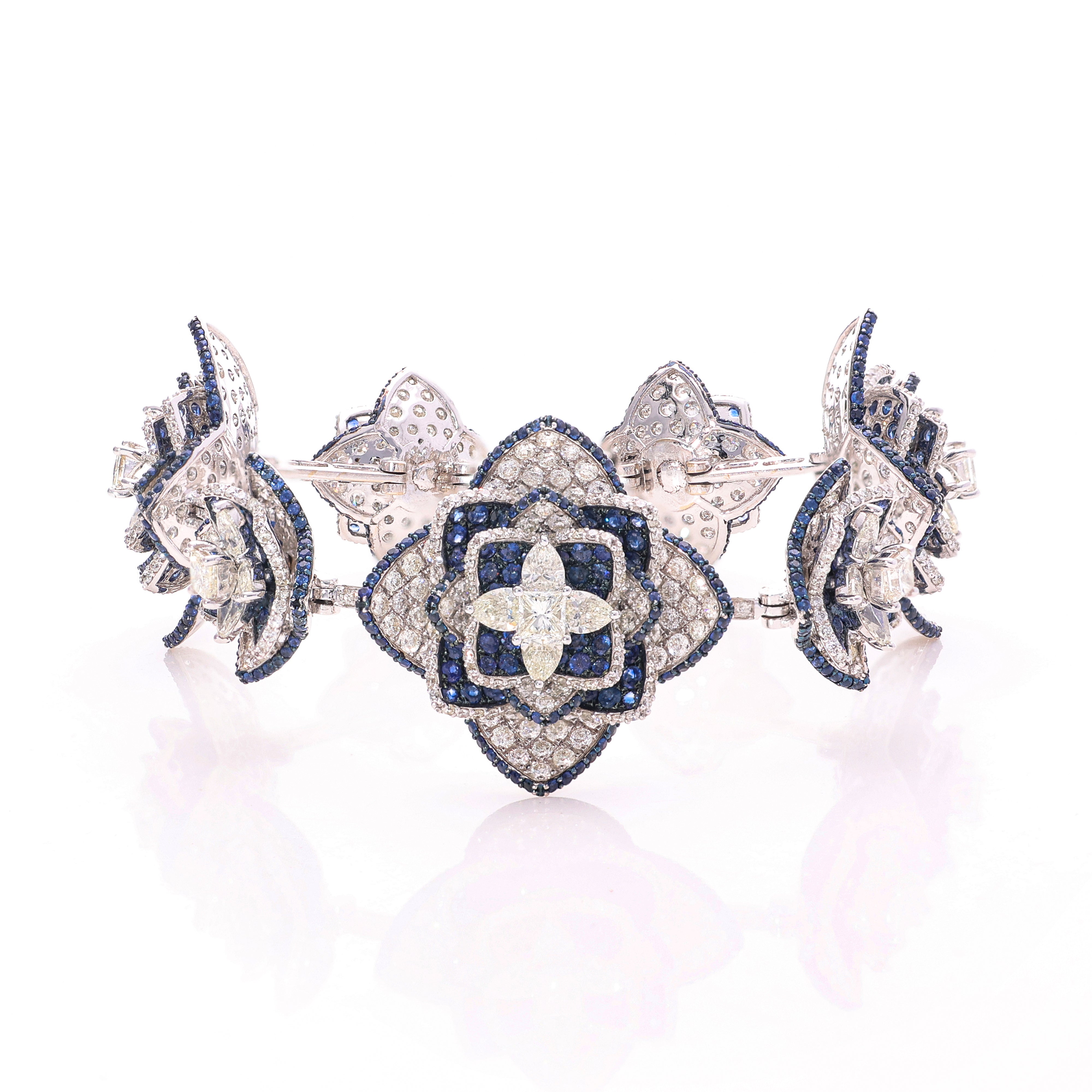 Bleu Fleur Bracelet