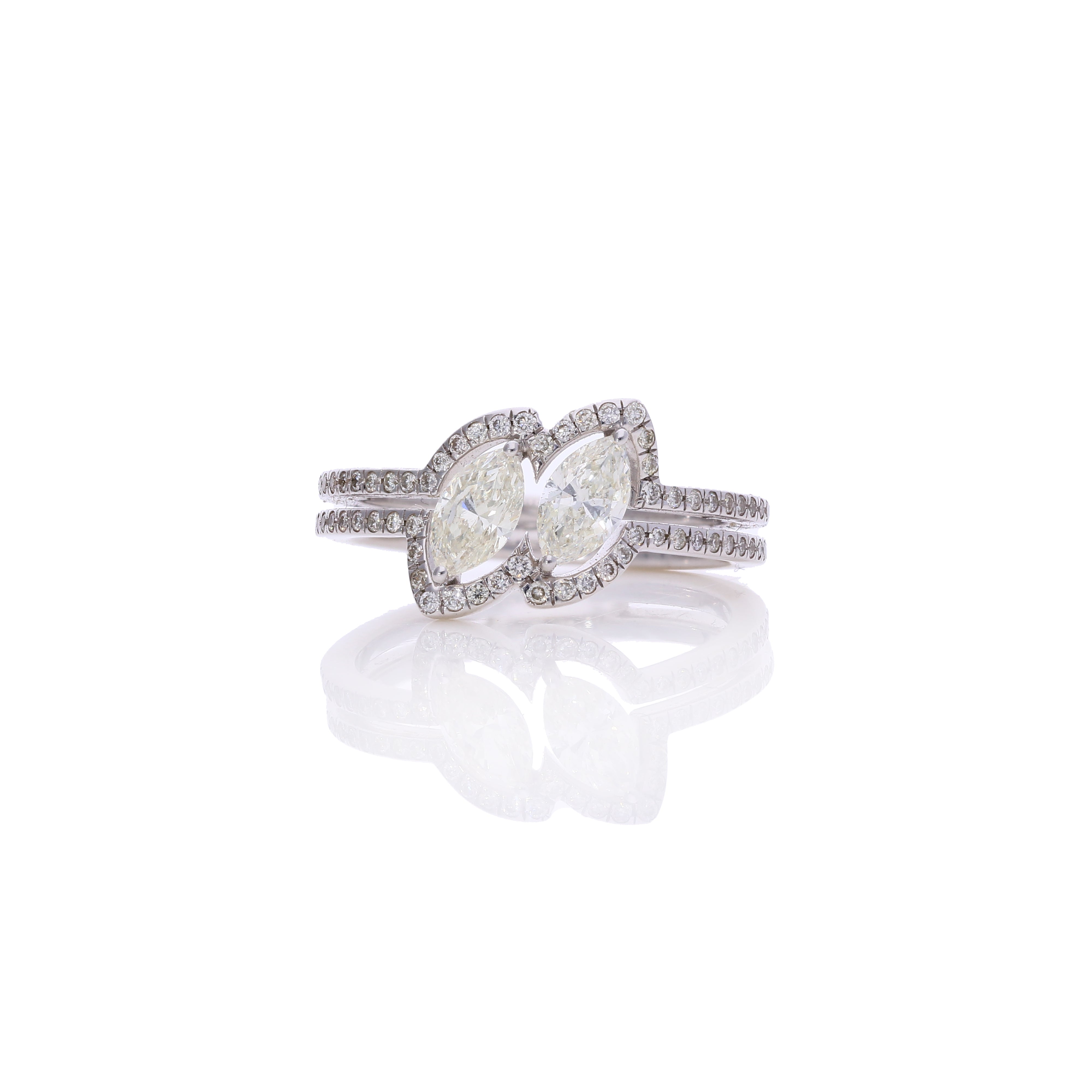 Shell Dome Diamond Ring