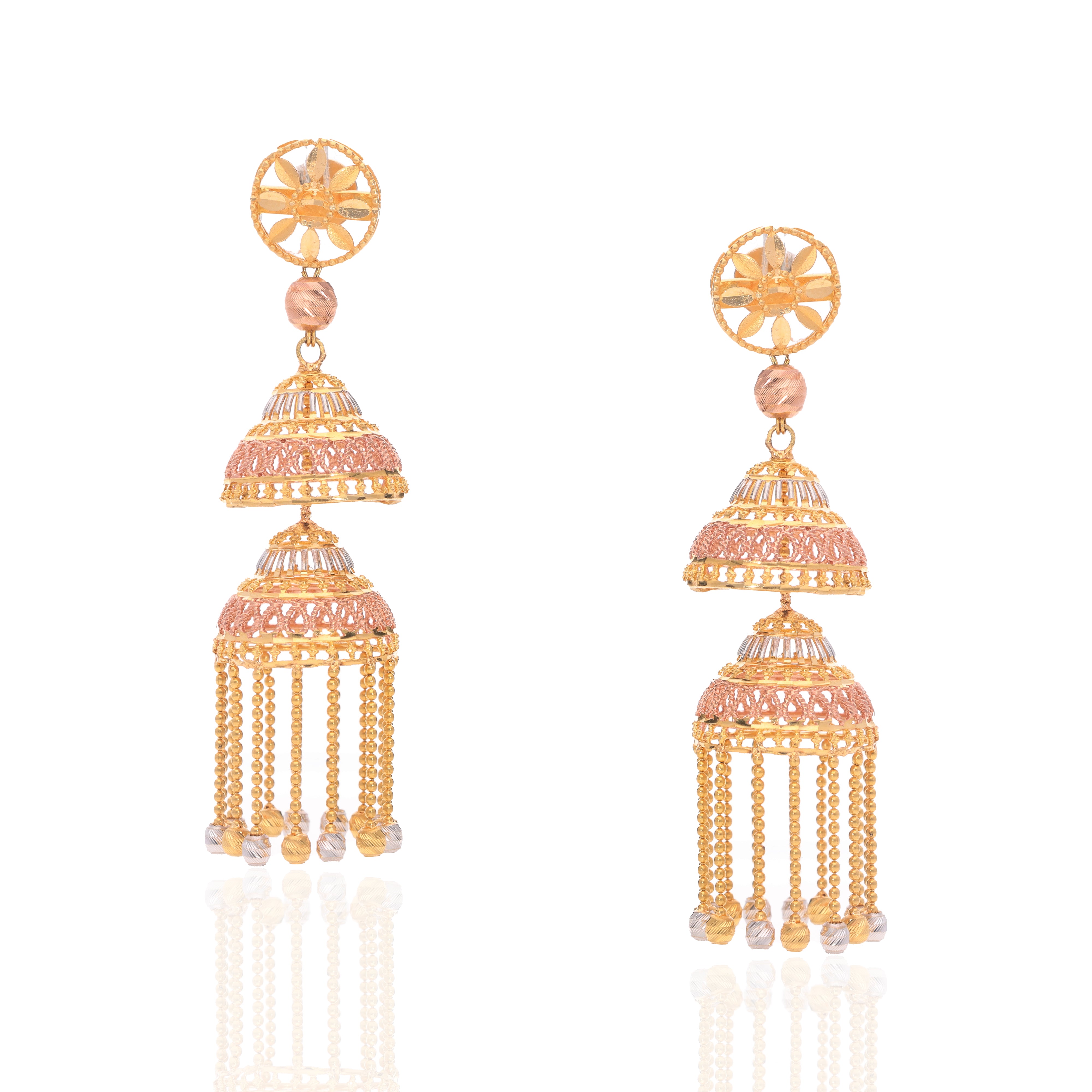 Long Tassel Gold Earrings