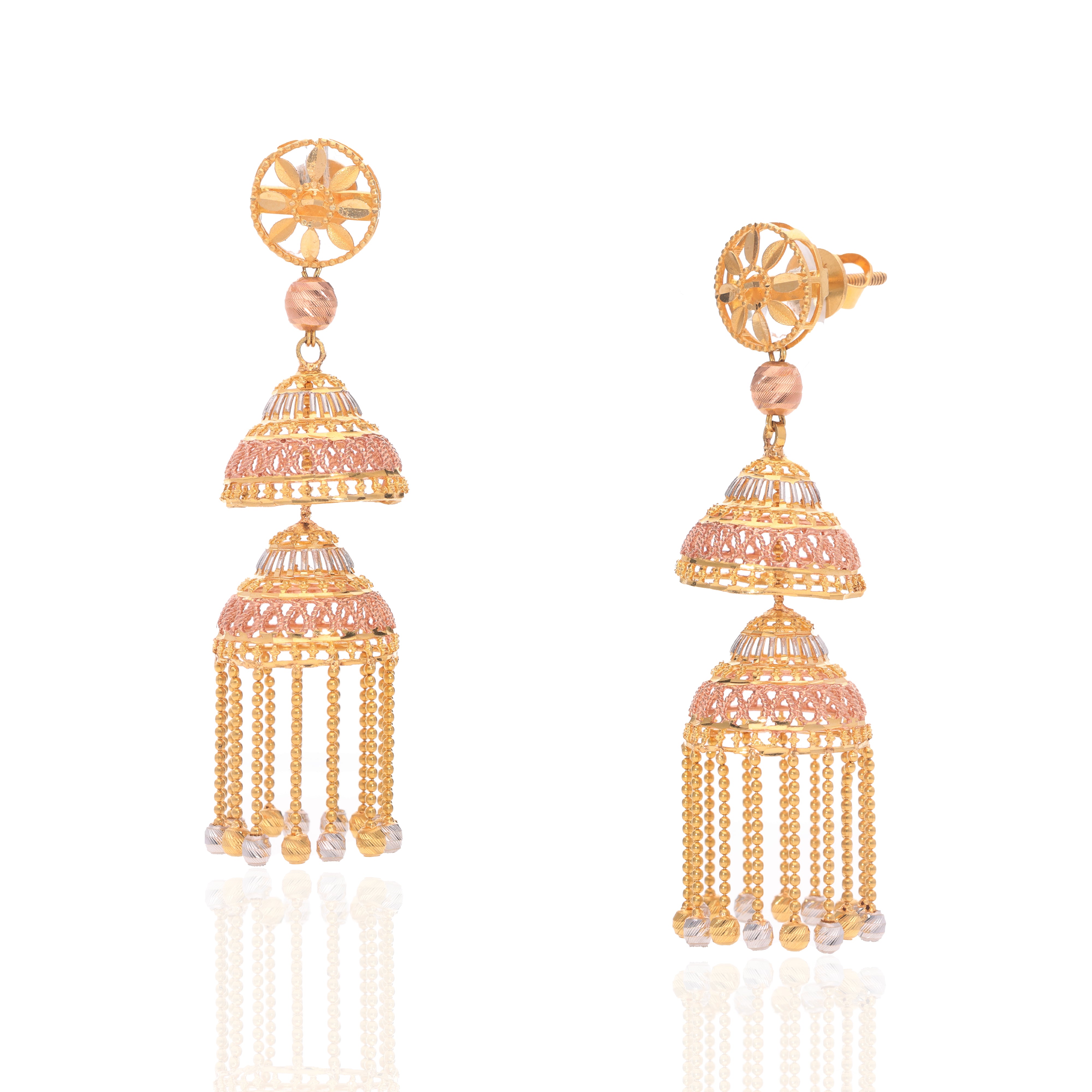 Long Tassel Gold Earrings