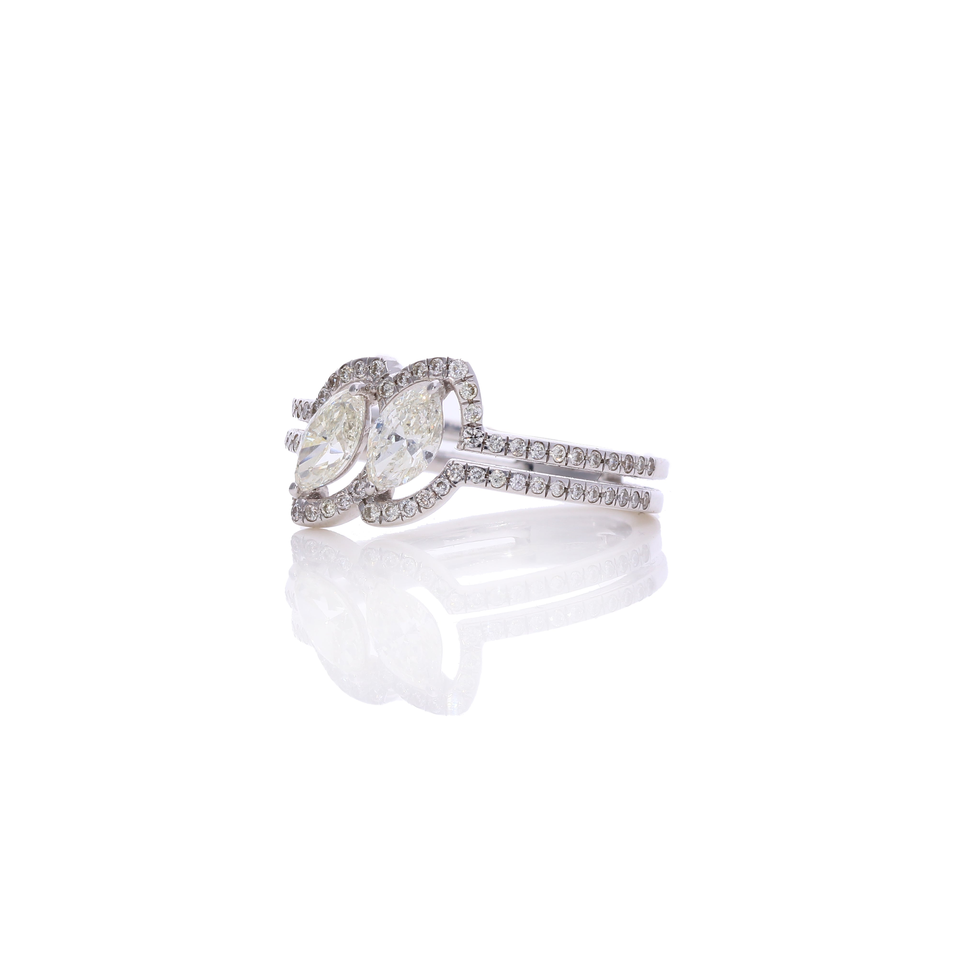 Shell Dome Diamond Ring