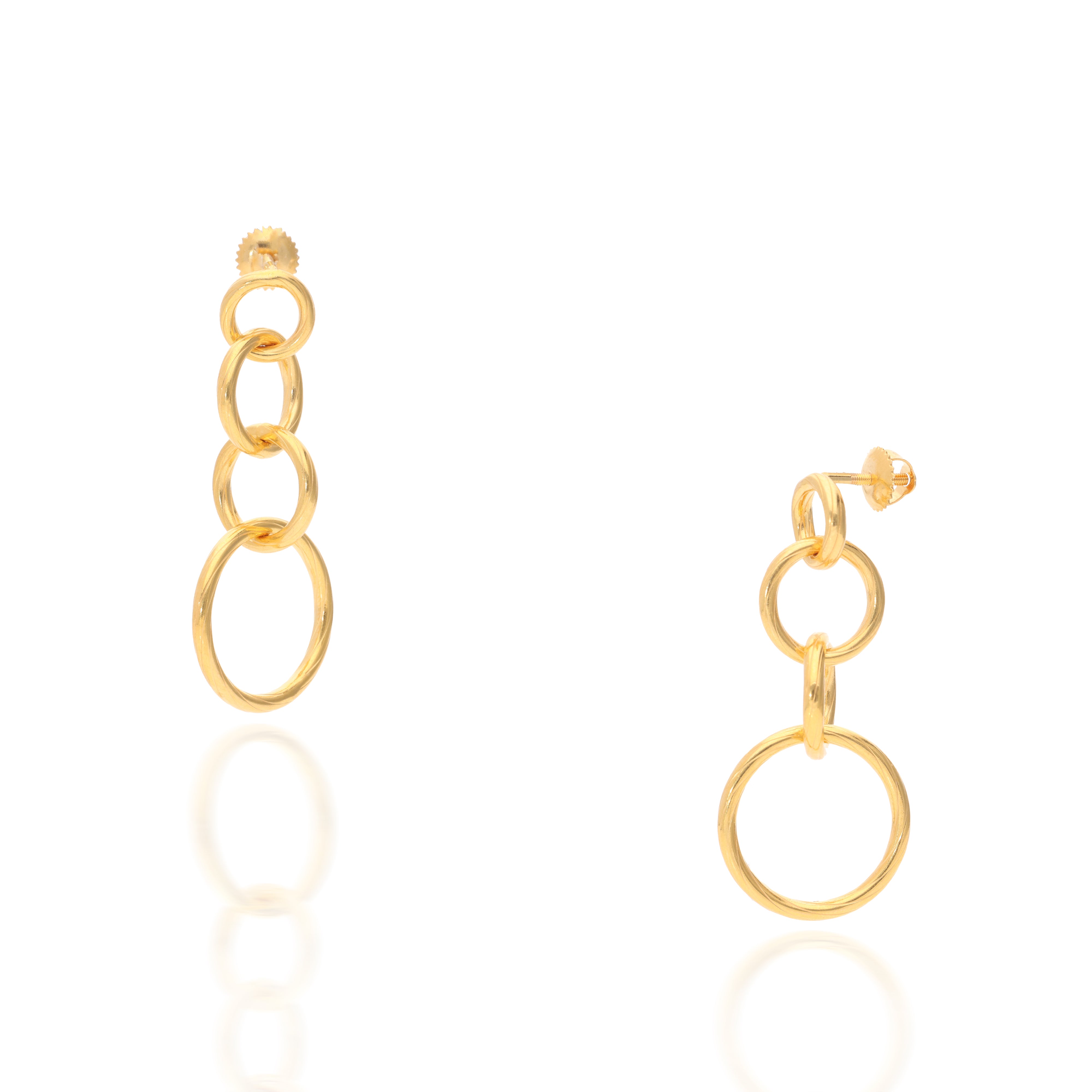 Interlock Gold Earrings