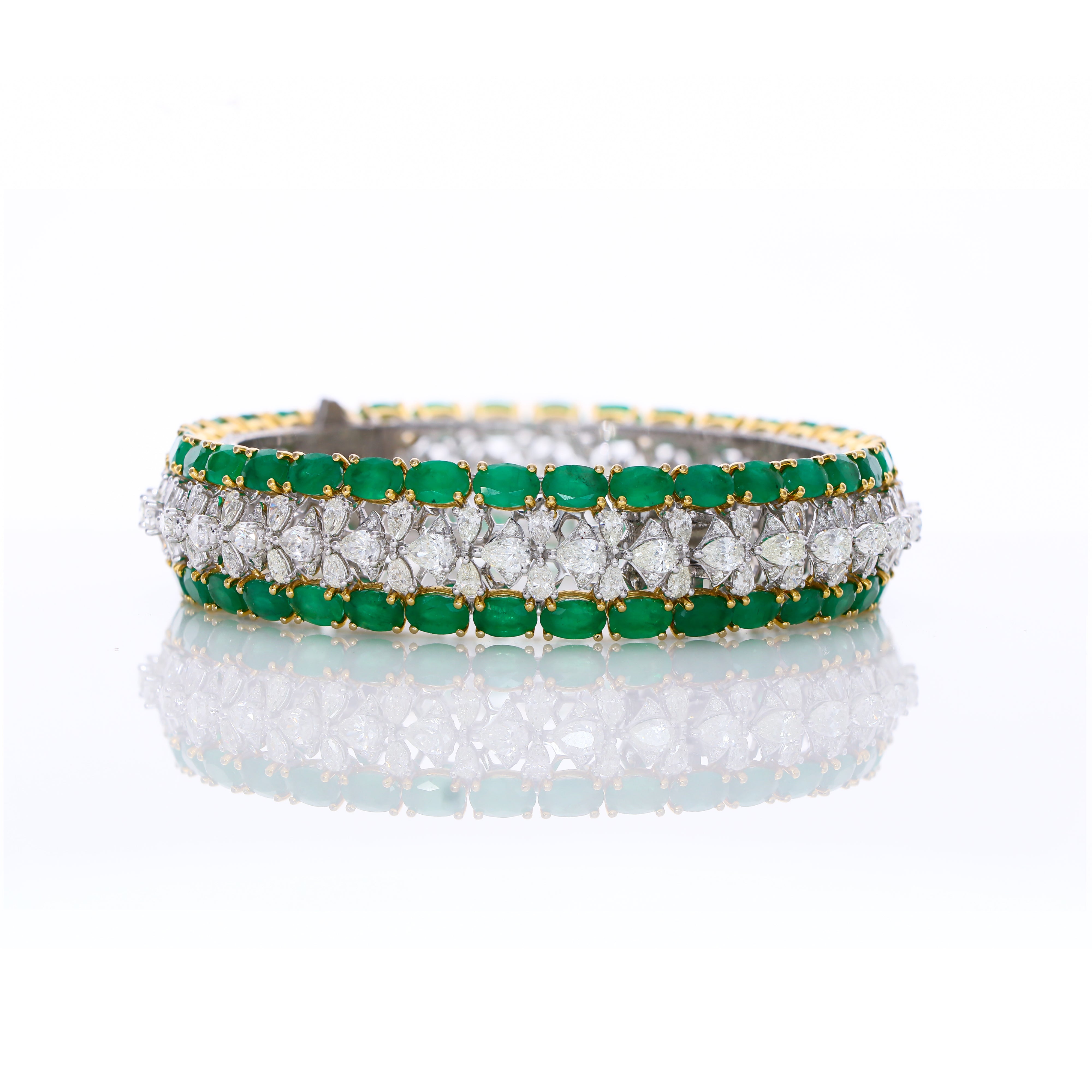 Gemstone Glamour Diamond Bangles