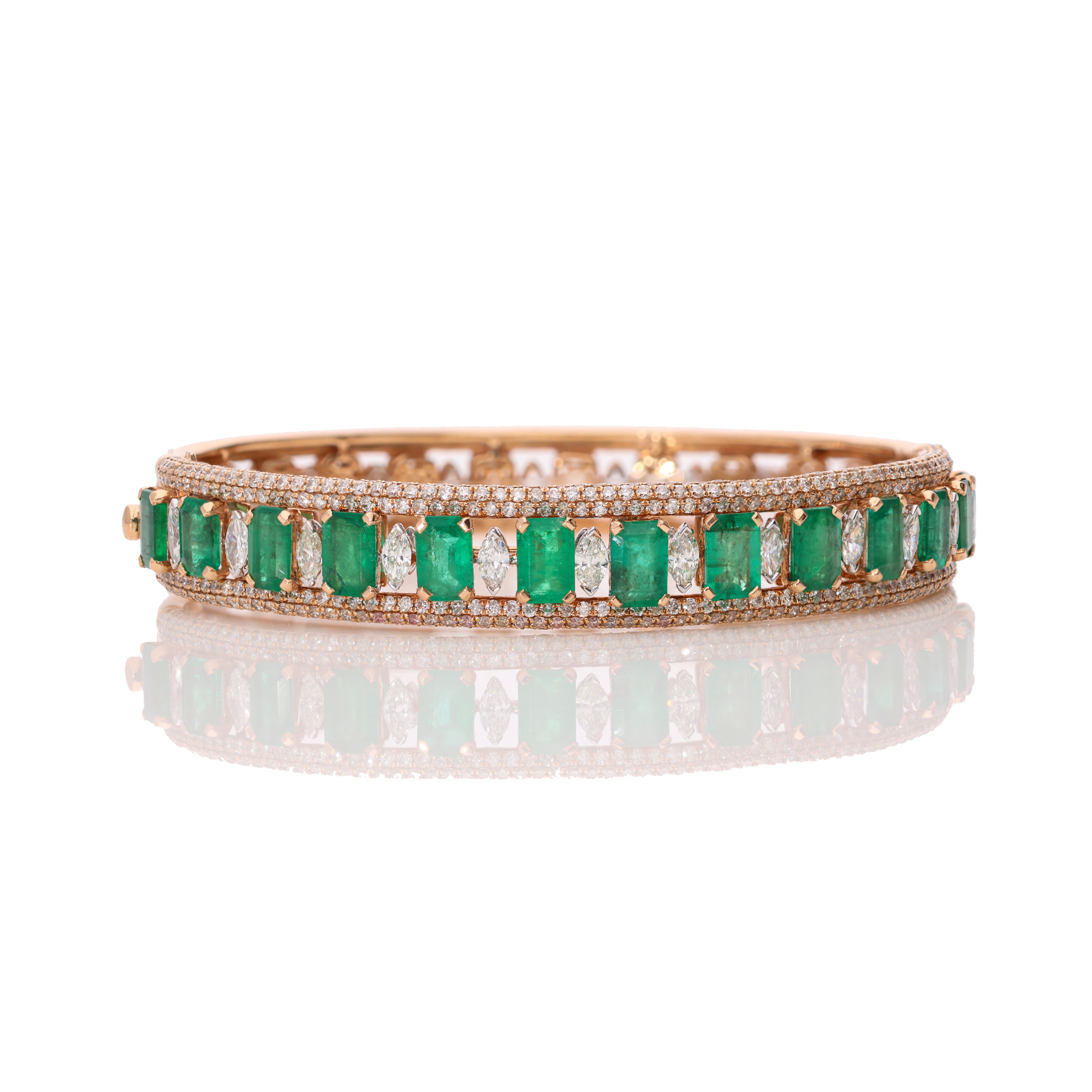 Green Aura Diamond Bracelet