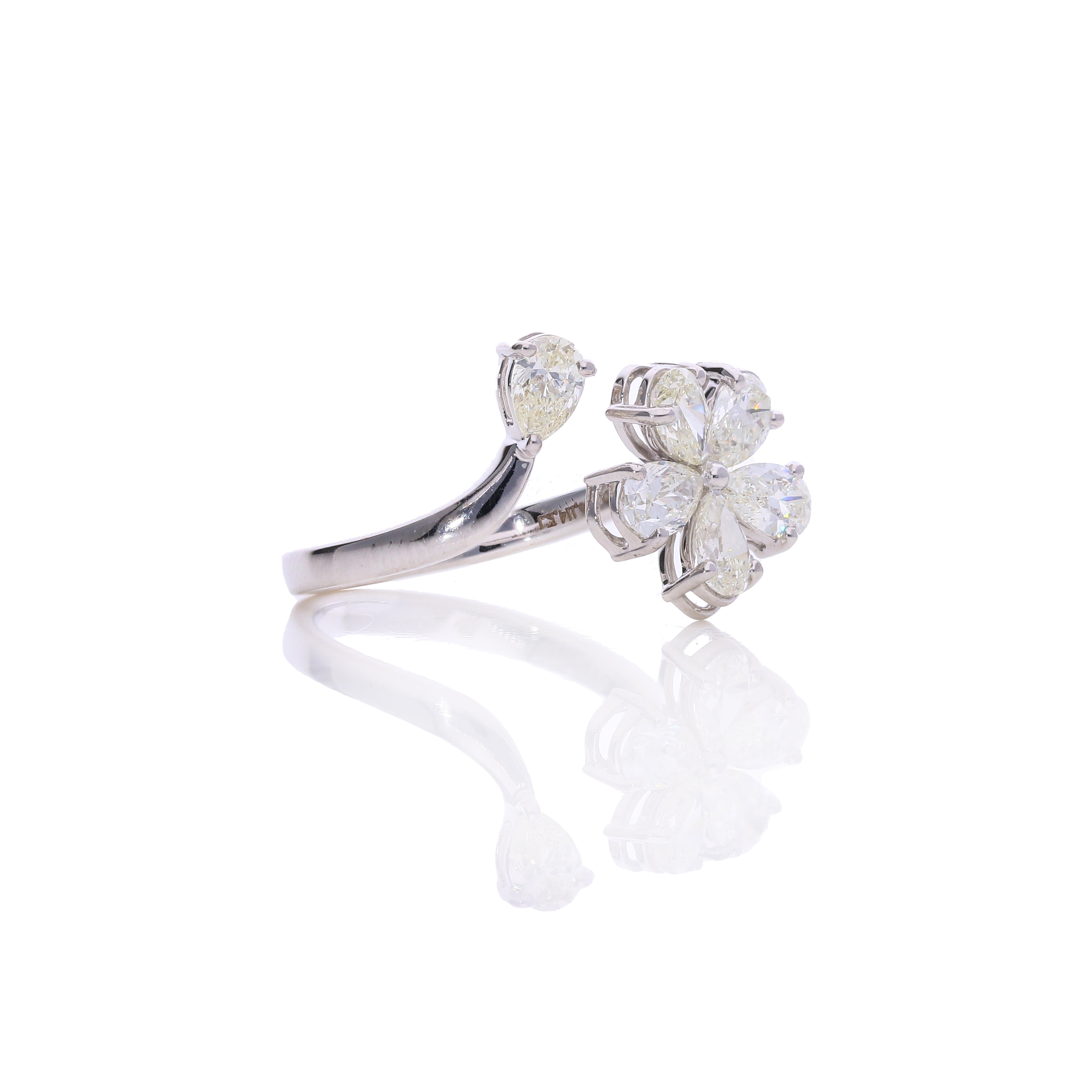Flora Curve Diamond Ring