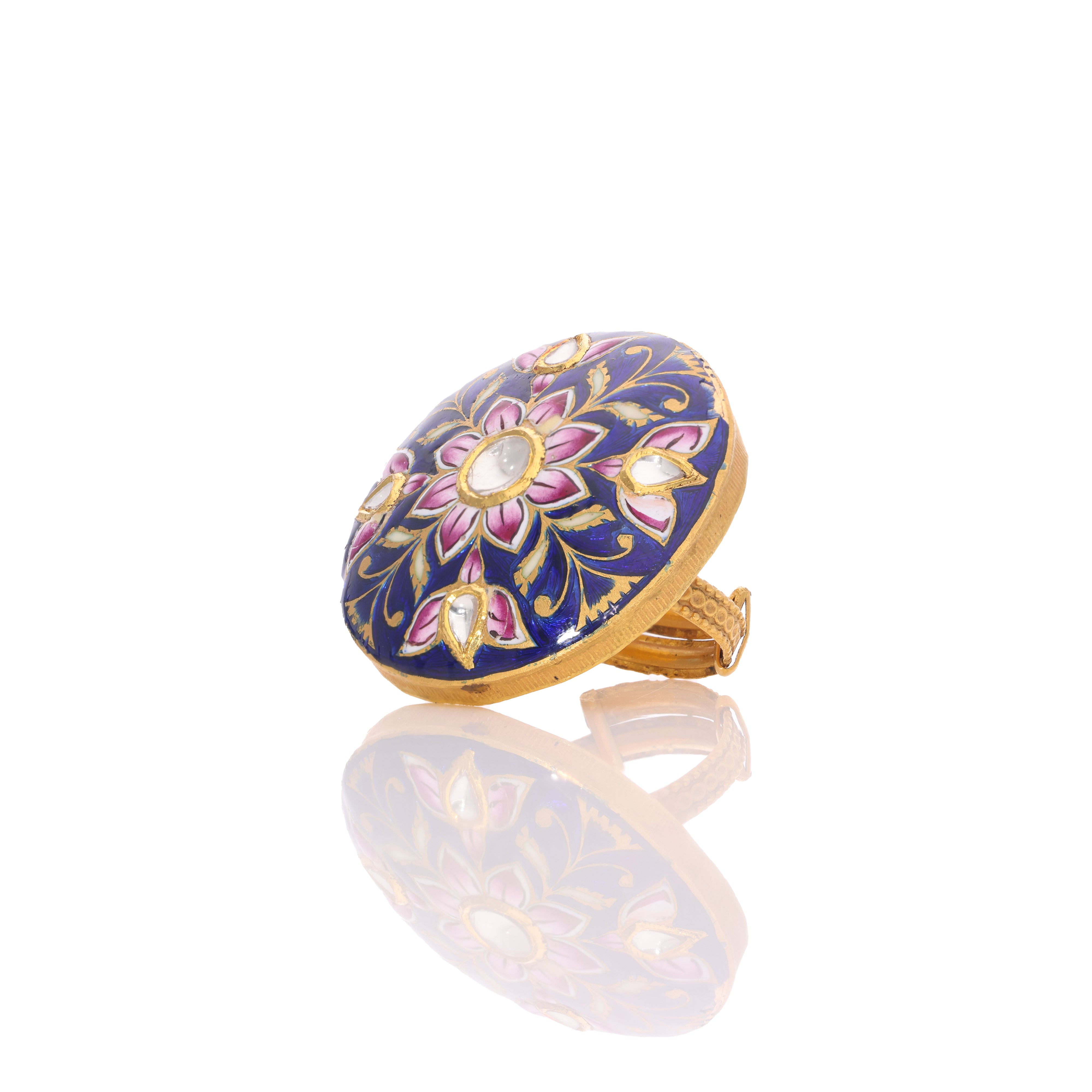 Floral Grace Gold Ring