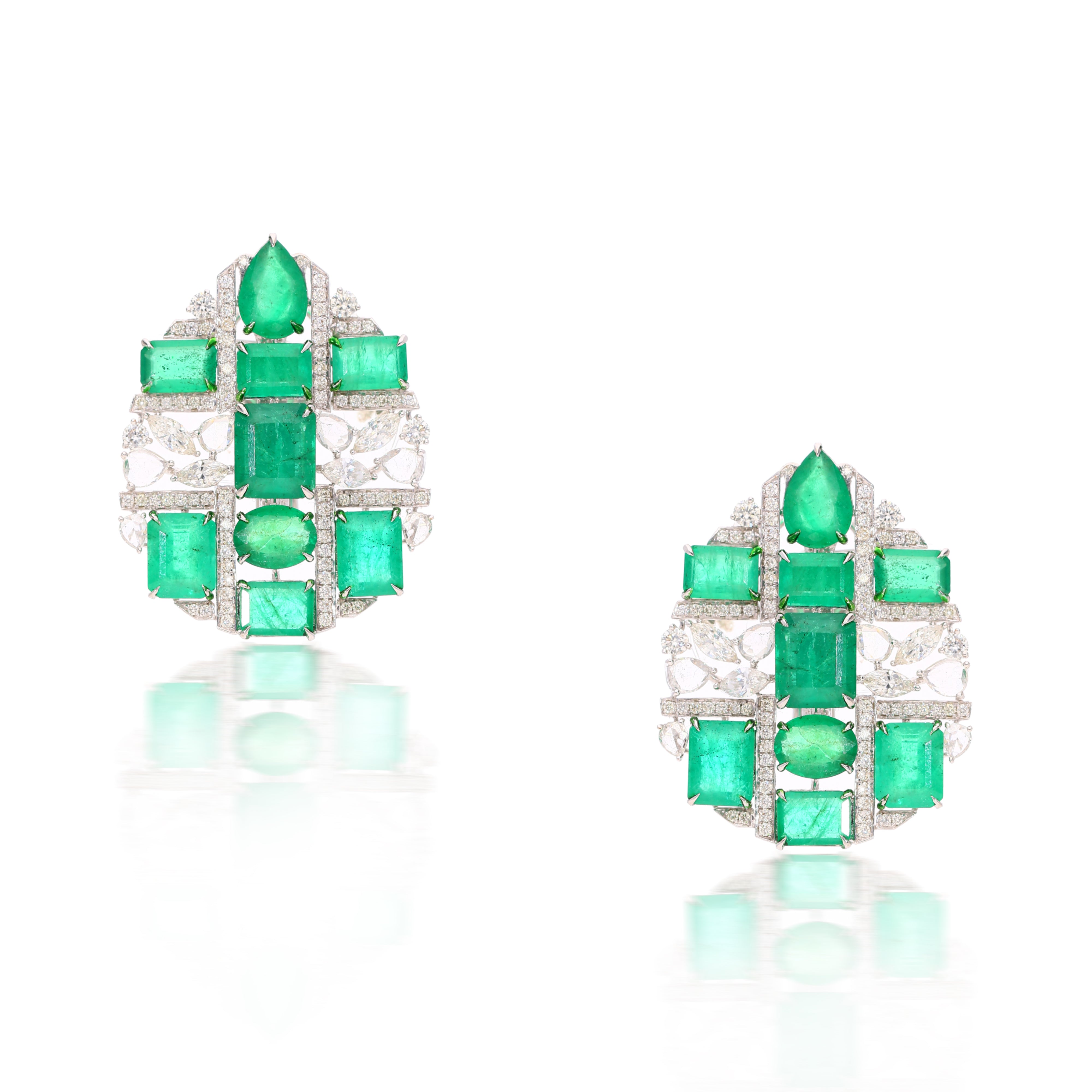Emerald Regalia Earrings