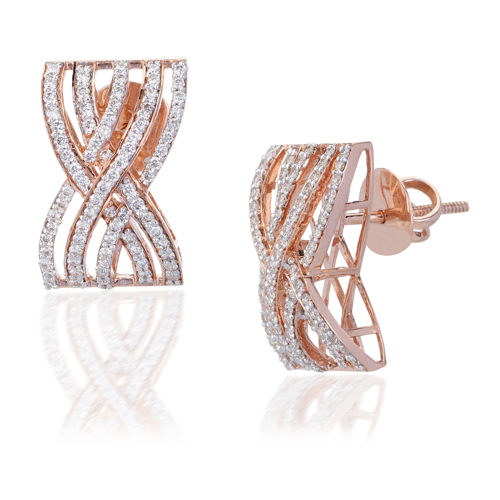Cluster Diamond Earrings