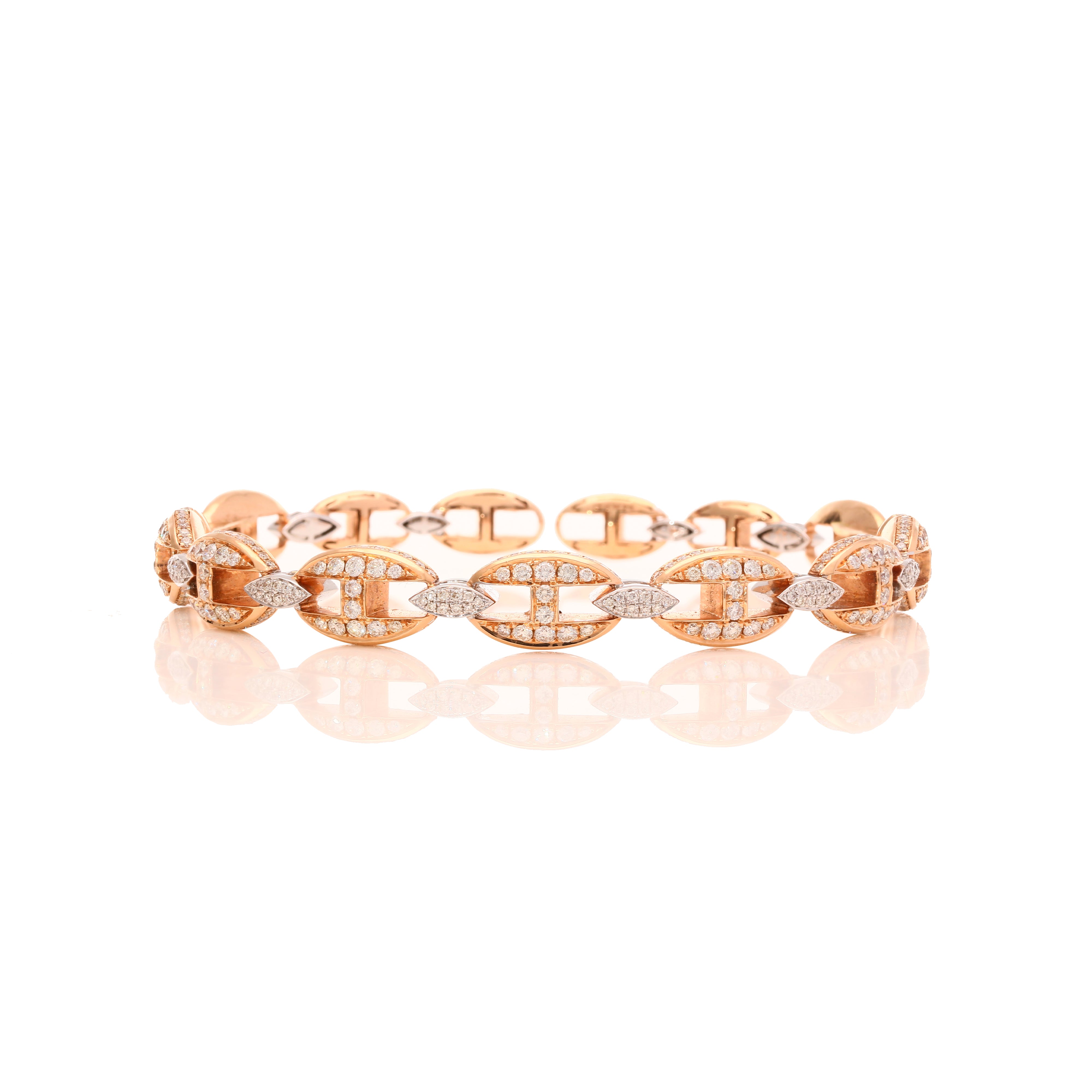Crown Link Bracelet