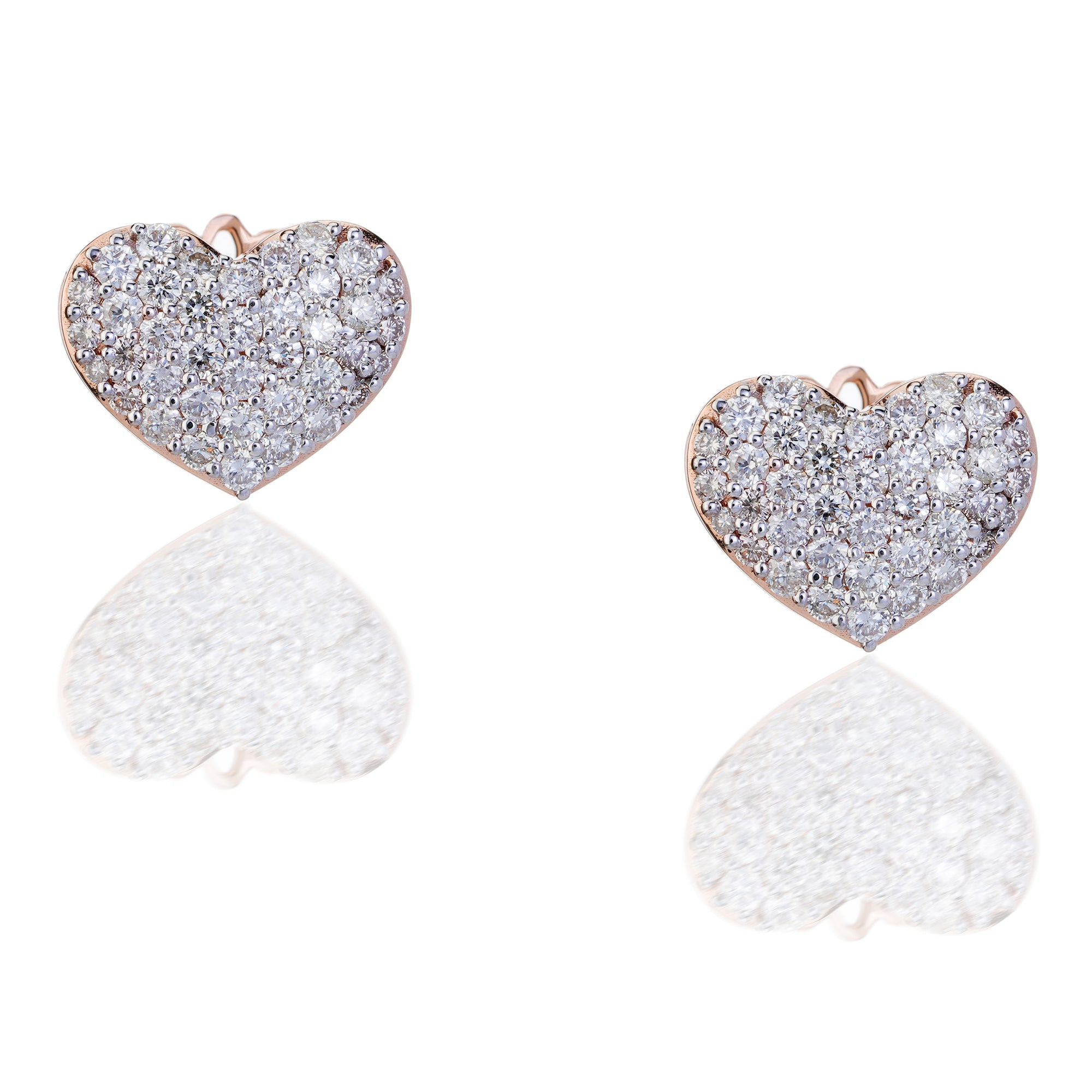 Heart of Hearts Diamond Earrings