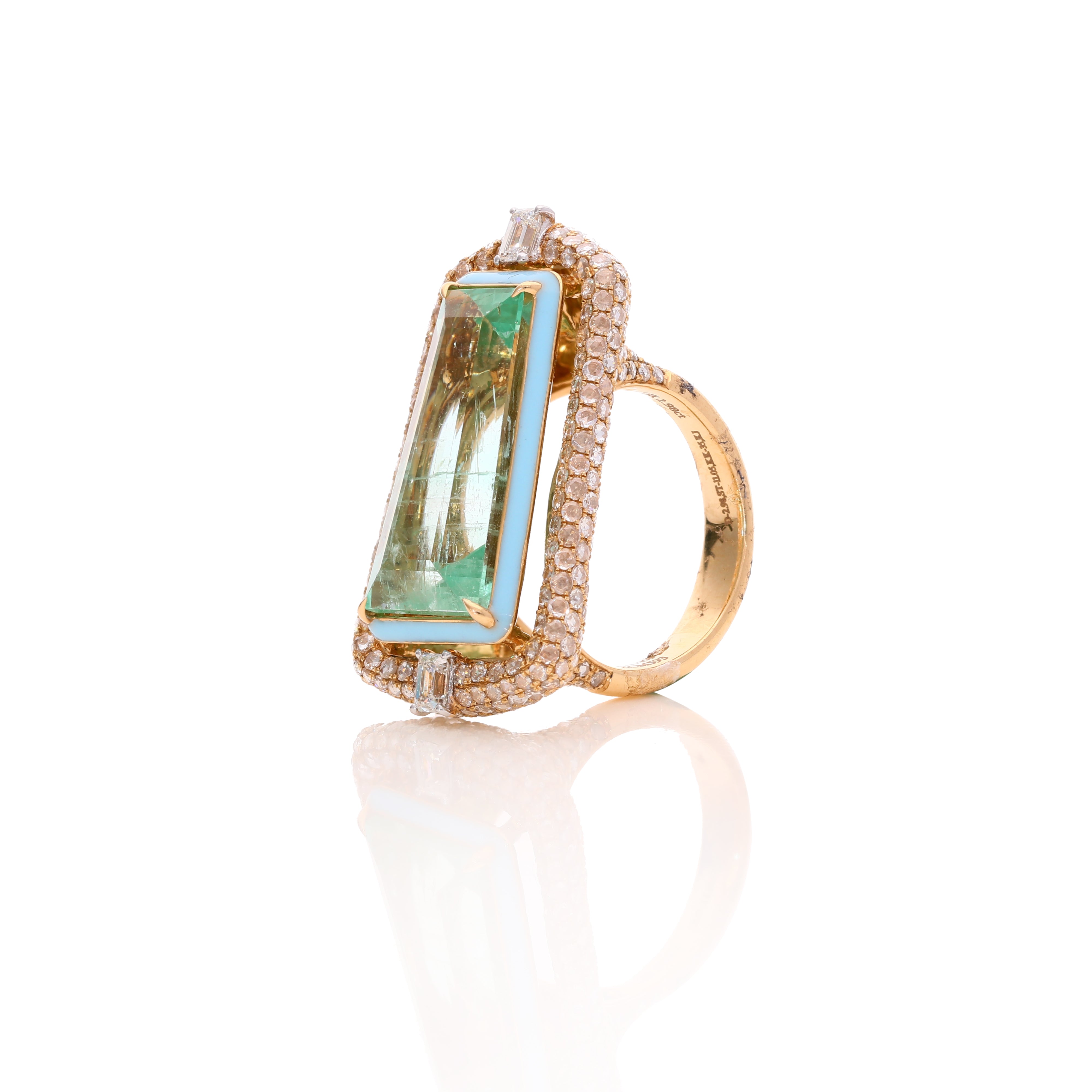 Aqua Crest Ring