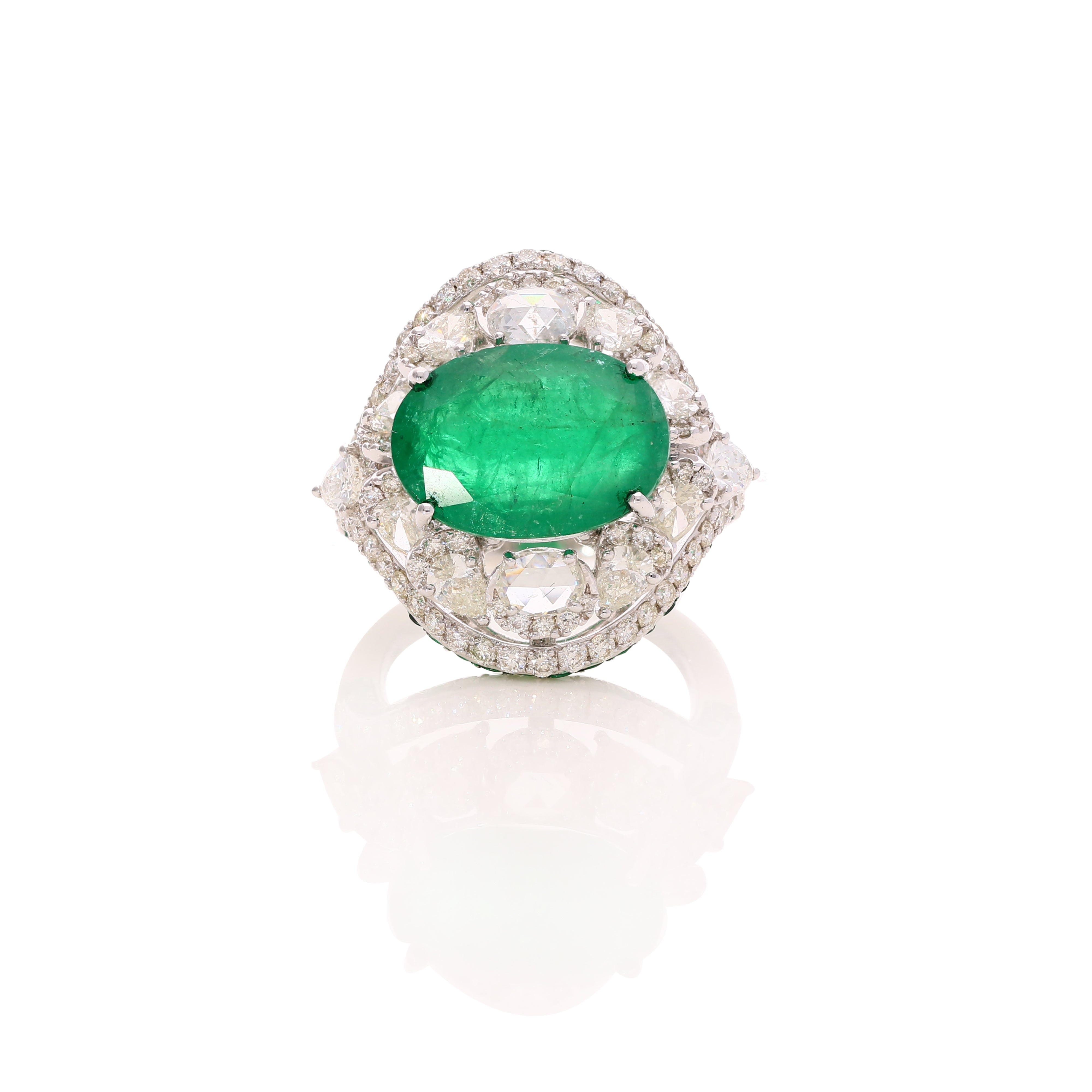 Emerald Crest Ring