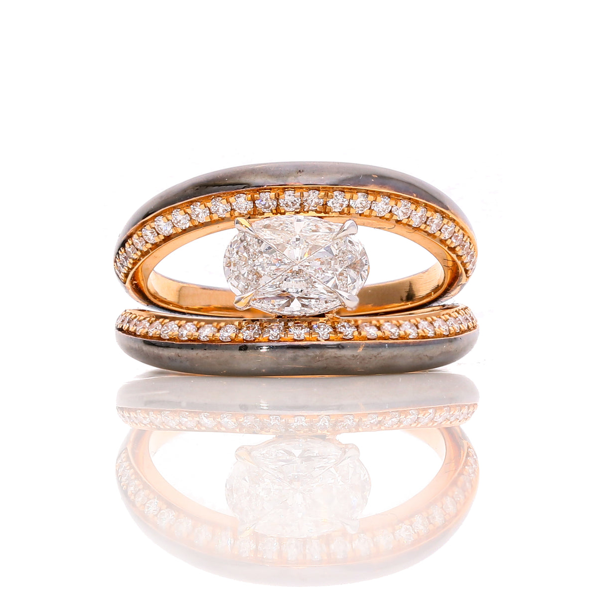 Coralia Coral Halo Ring
