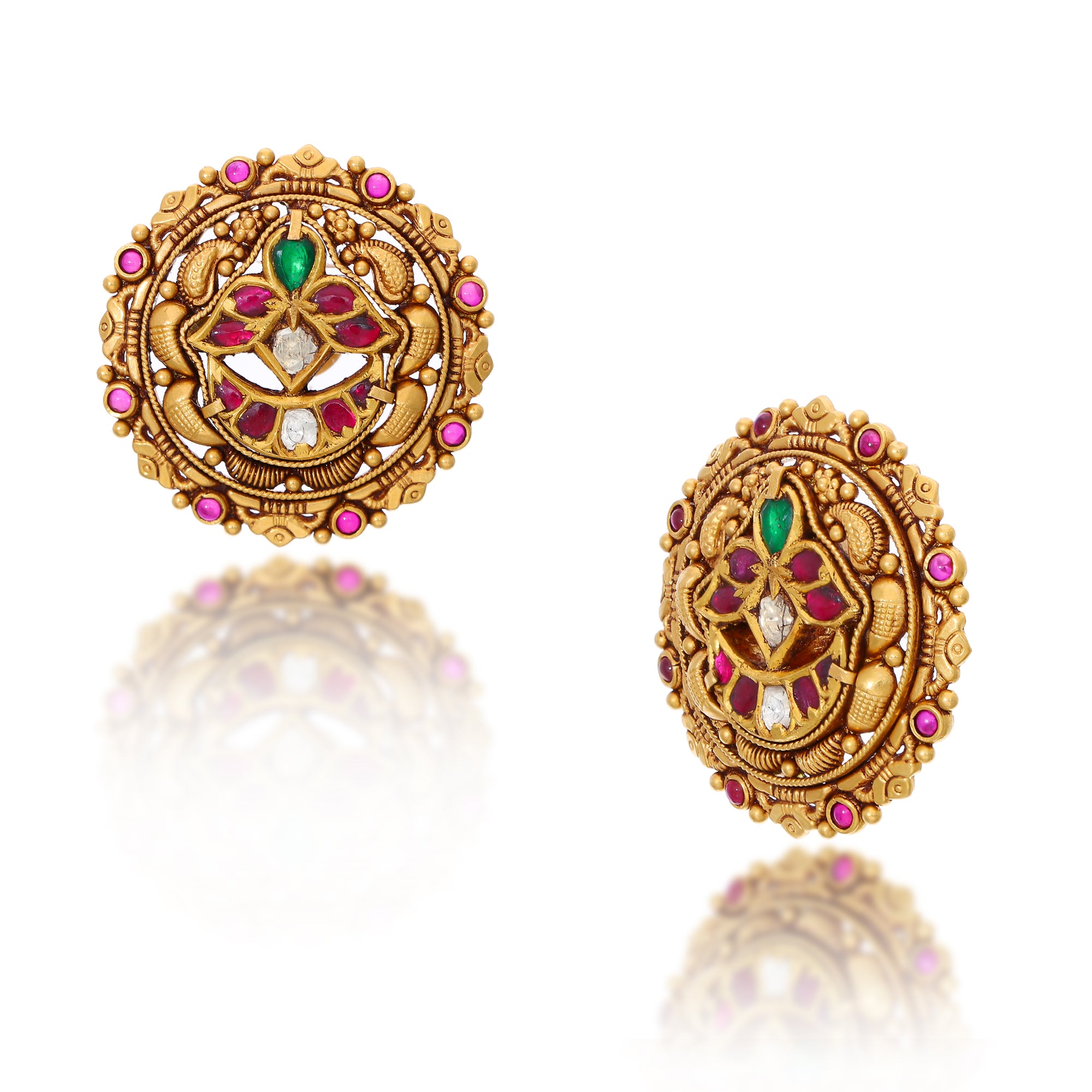 Daffodils Gold Studs Earrings