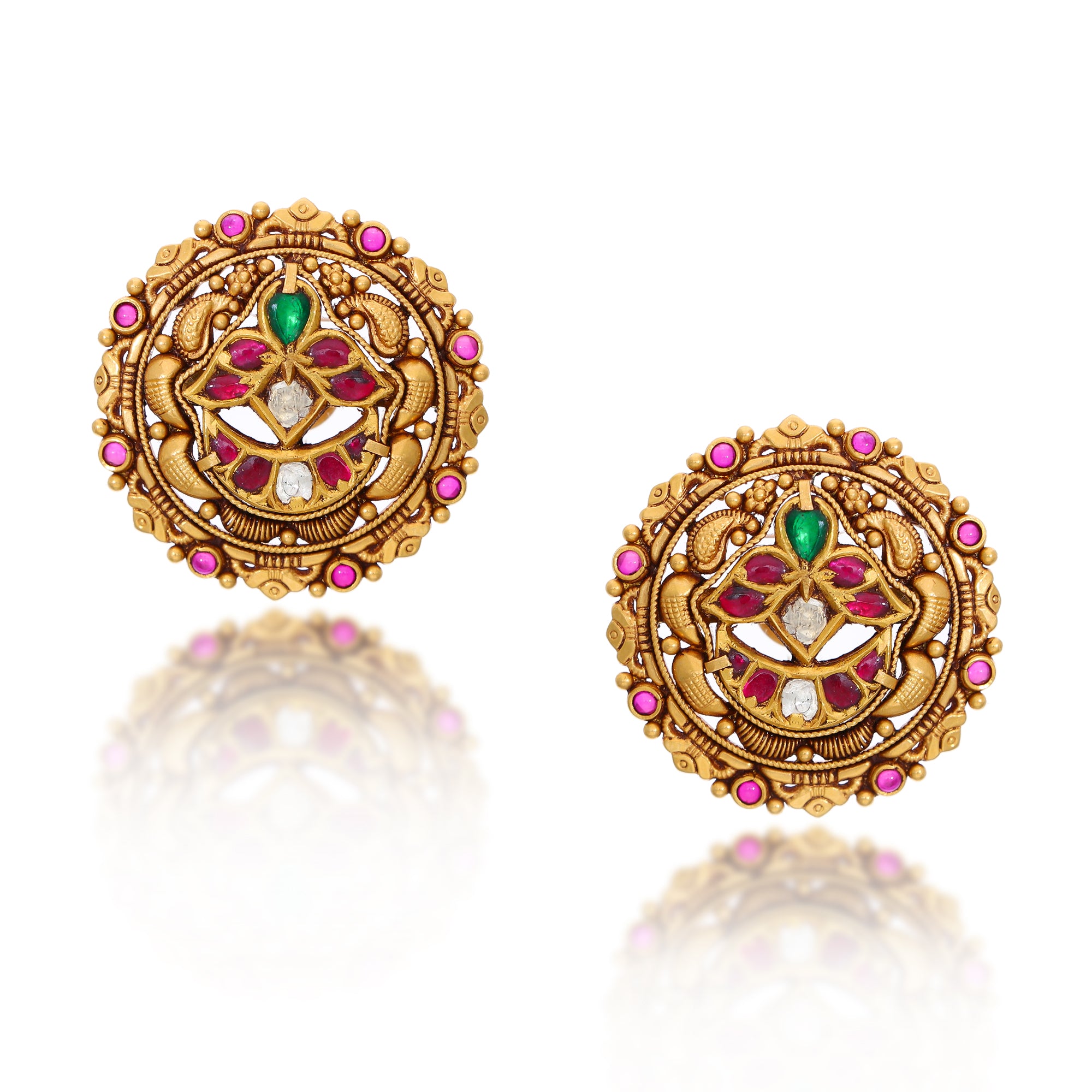 Daffodils Gold Studs Earrings