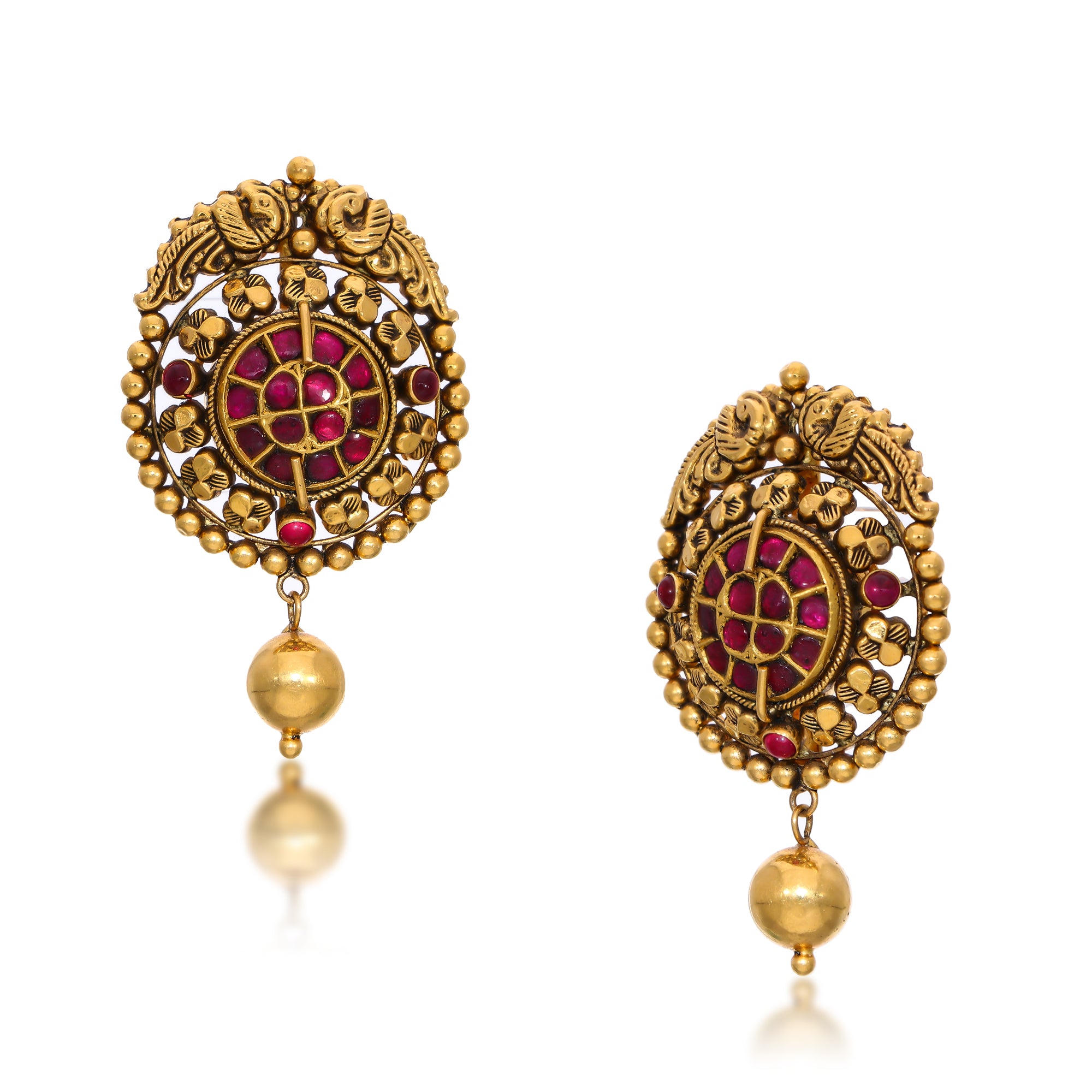 Rudraksh Gold Earrings