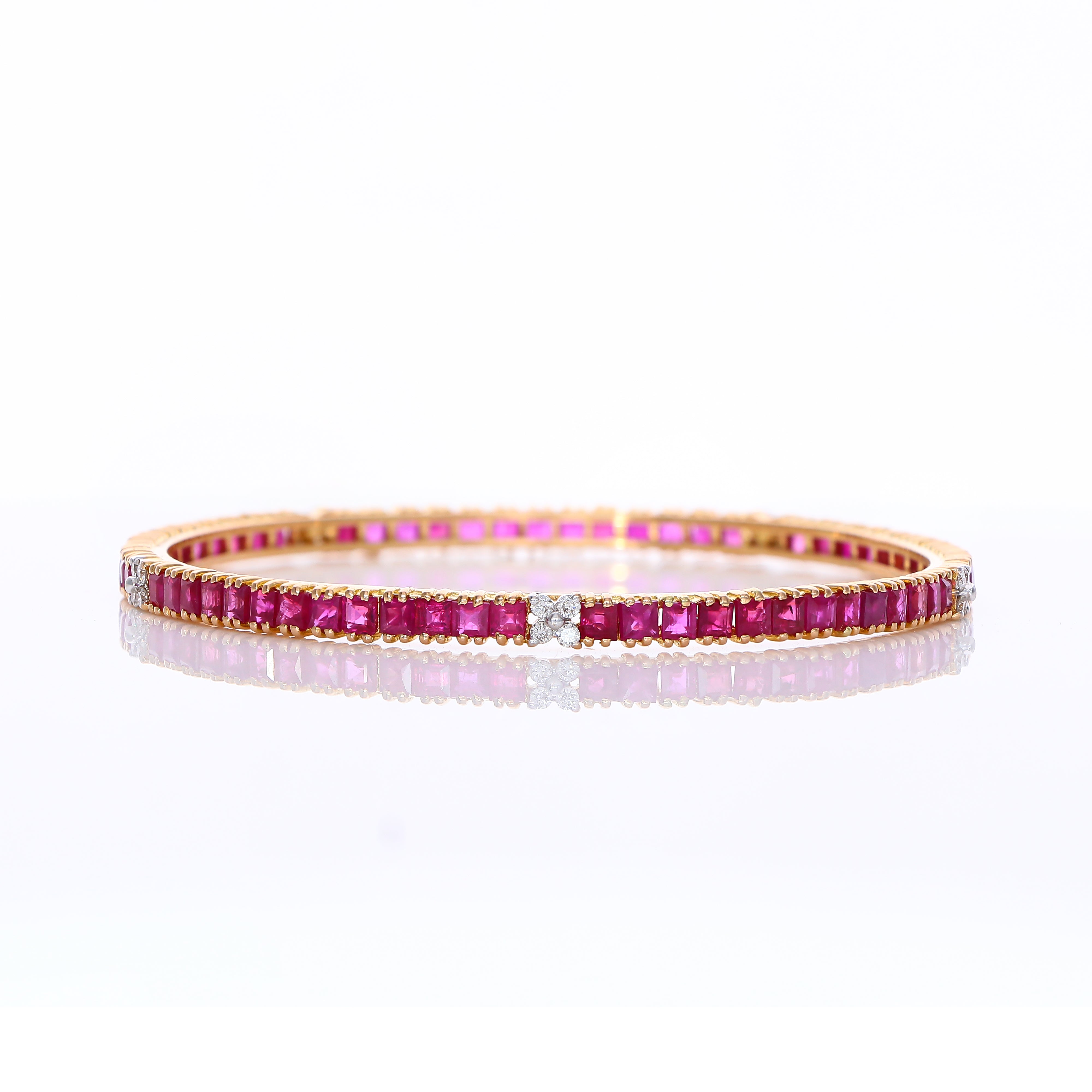 Ruby Sparkle Petite Bangles