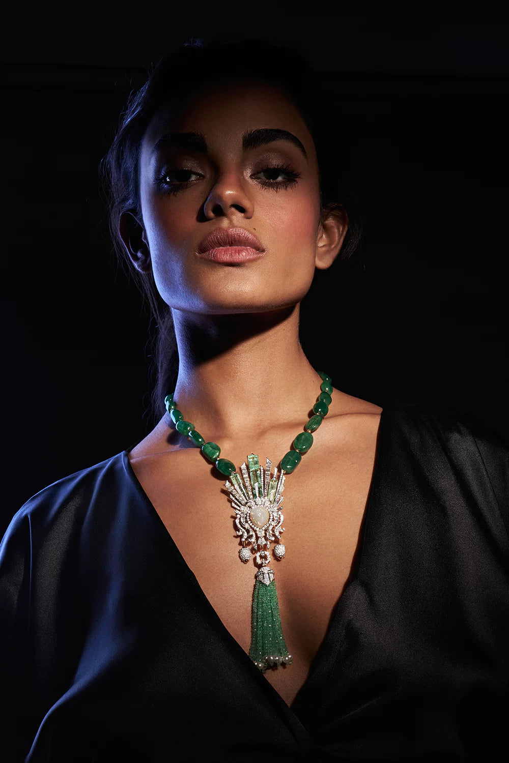 Emerald Elegance Tassel