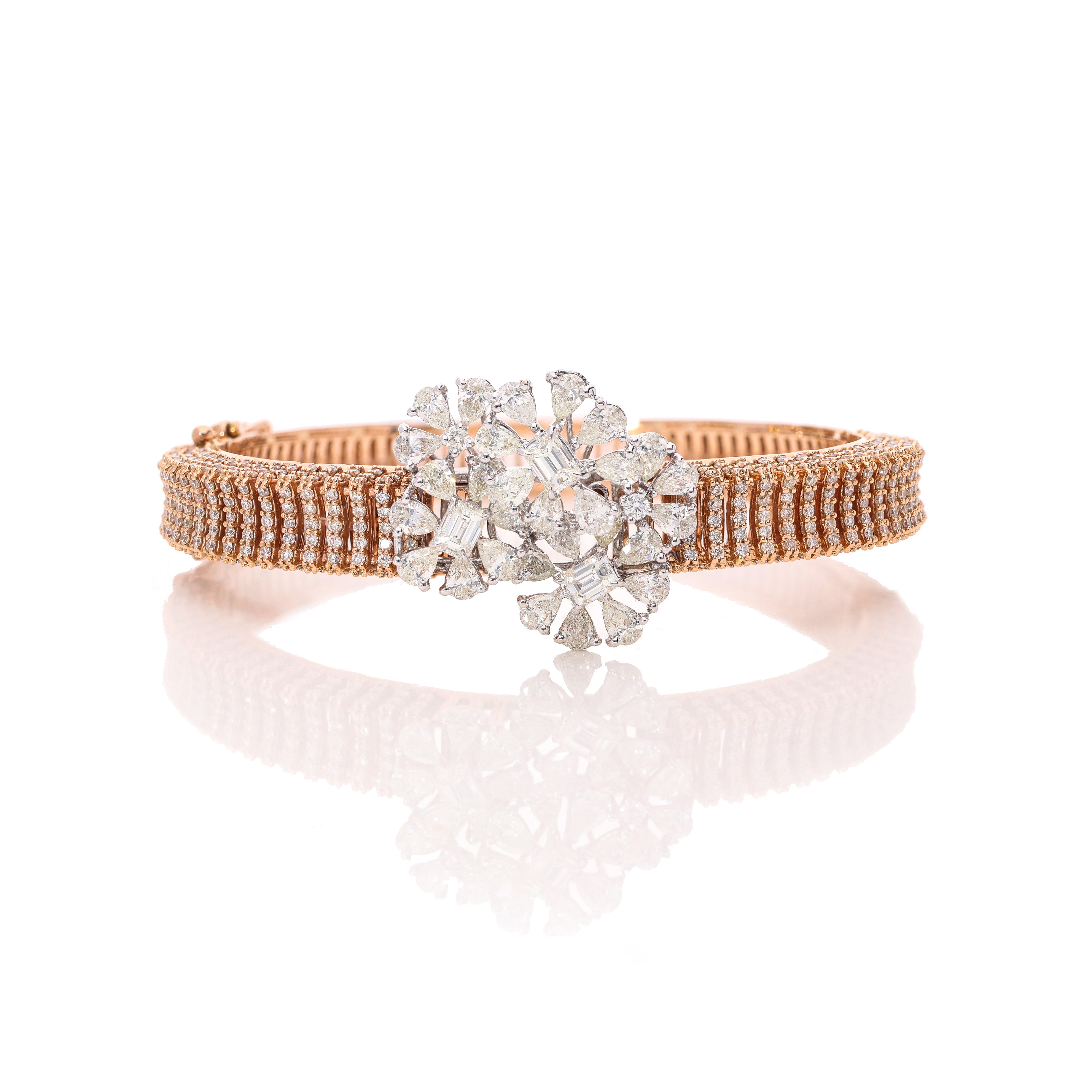 Floral Crown Diamond Bracelet