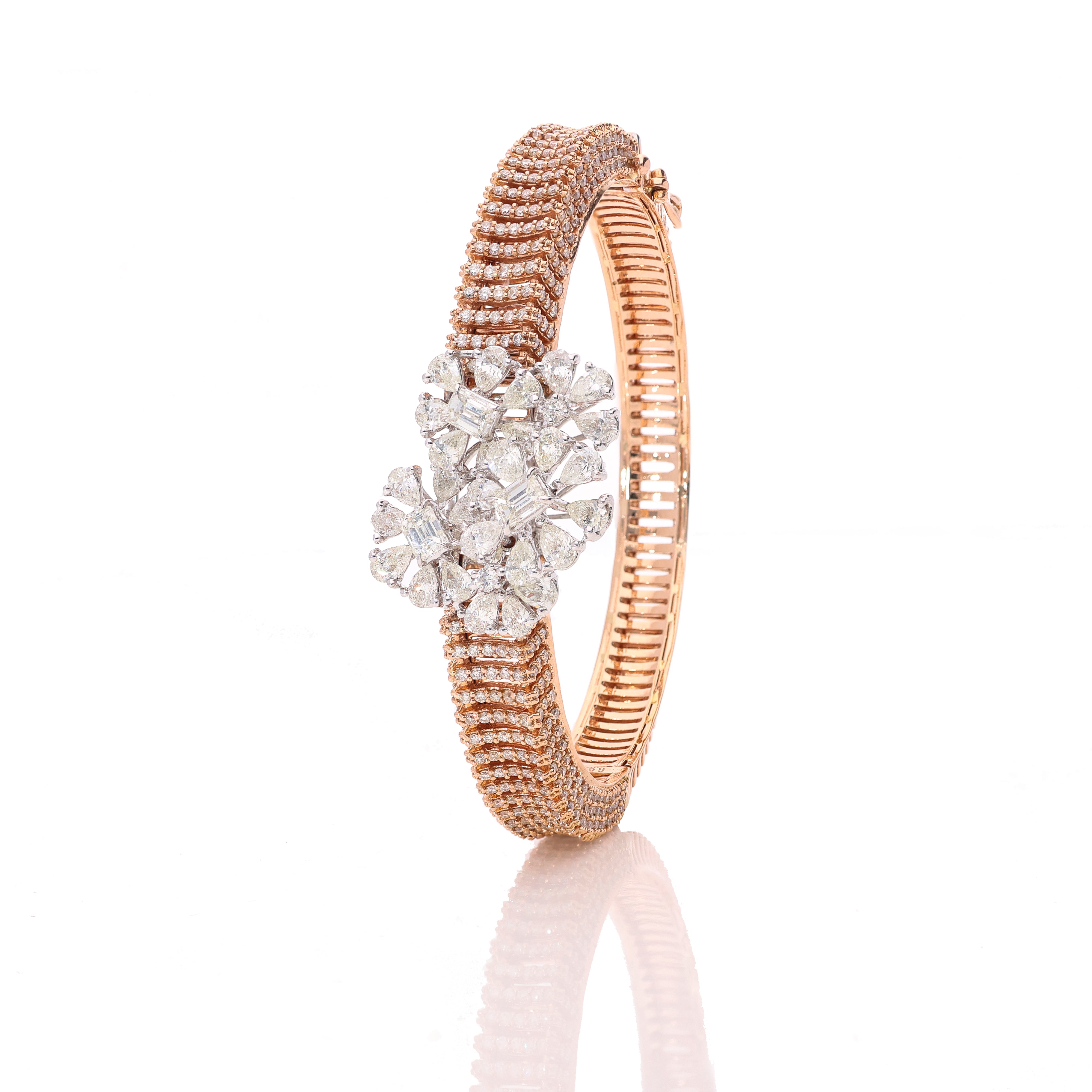 Floral Crown Diamond Bracelet