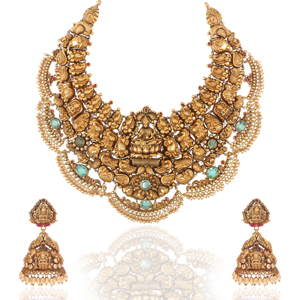 Goddess Carved Gold Set