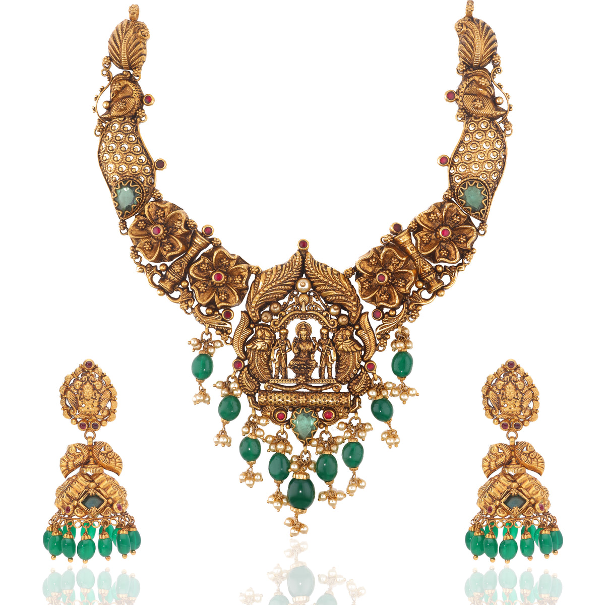 Laxmi Darbar Gold Set