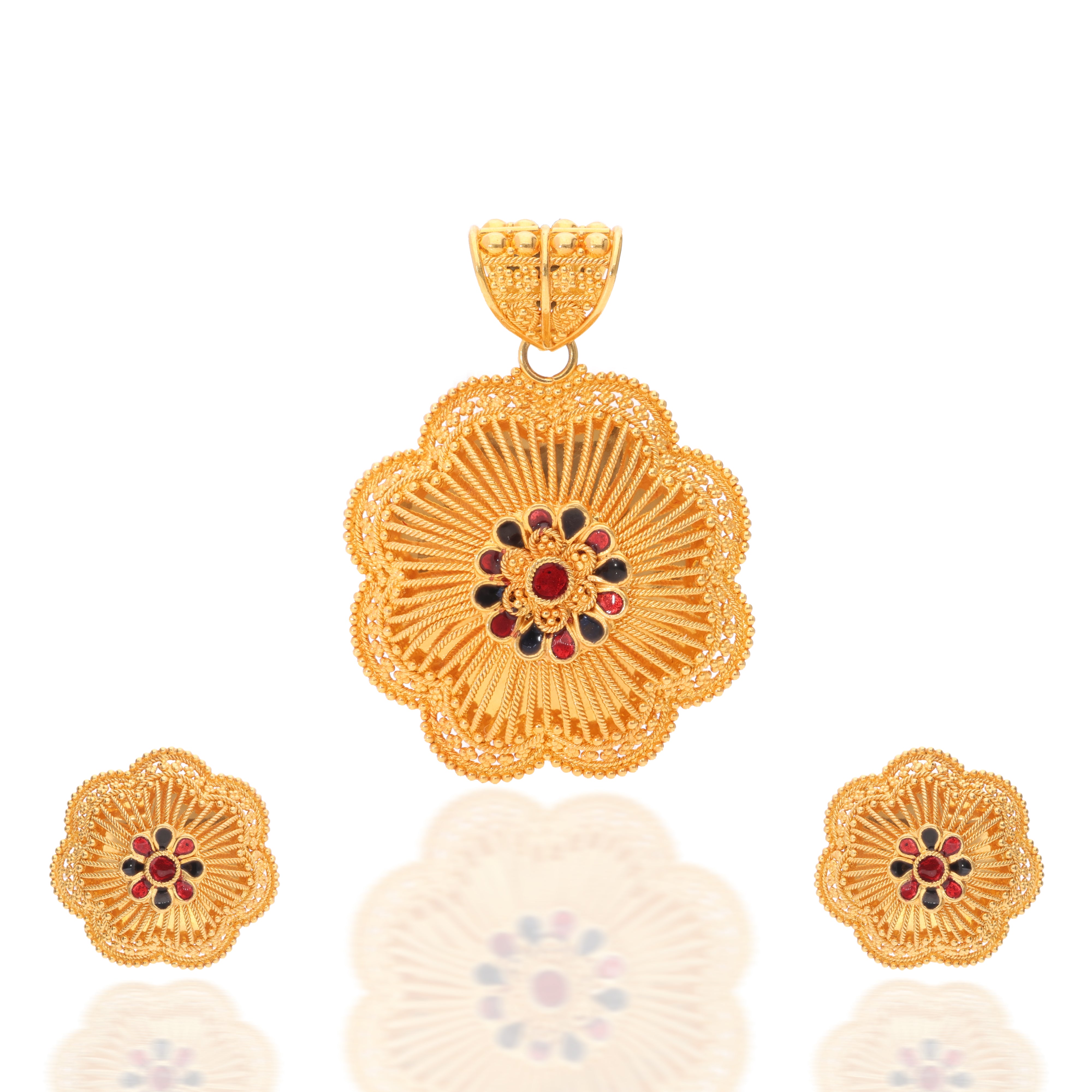 Florenza Gold Pendant Set