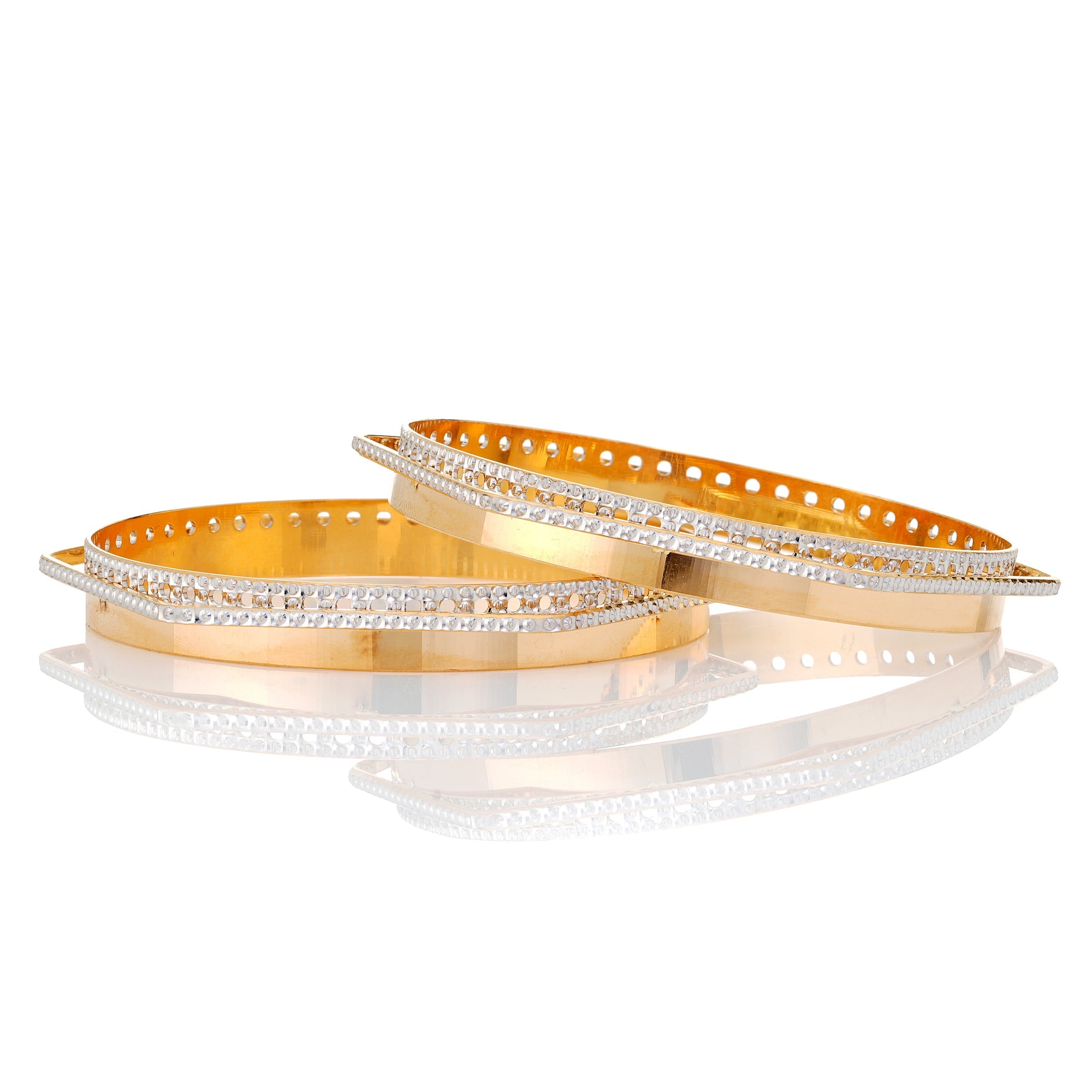 Abja Two-Tone Bangles