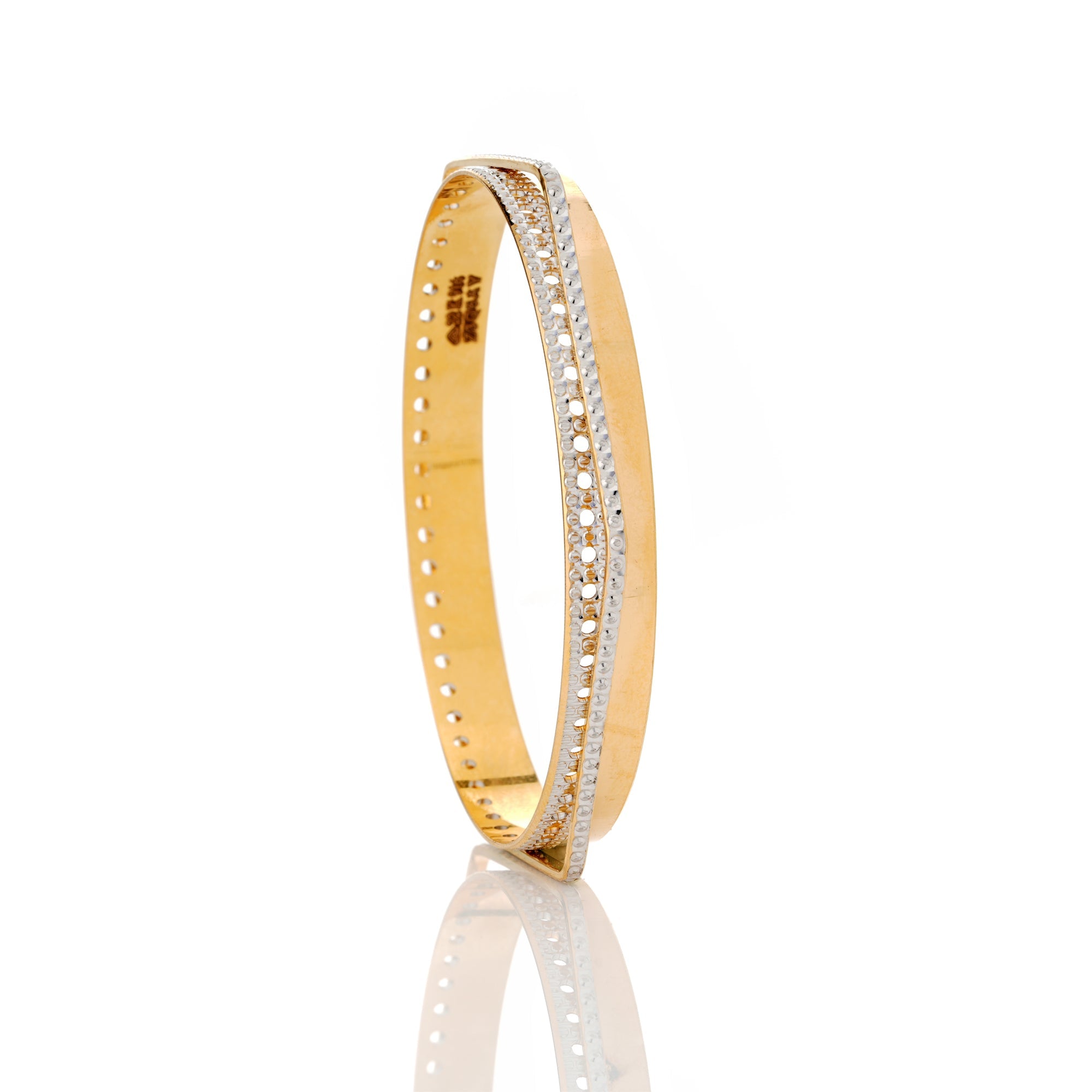 Abja Two-Tone Bangles