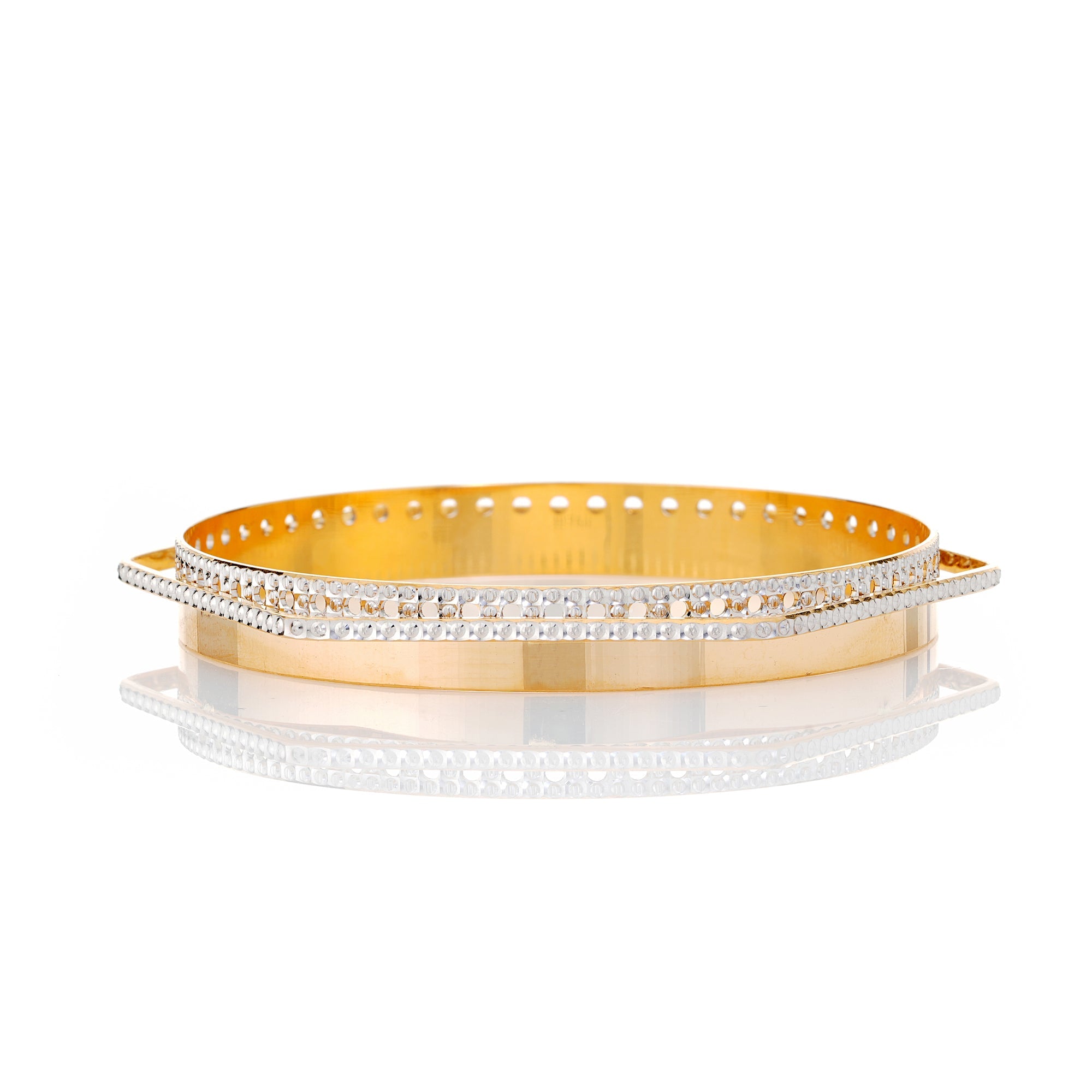 Abja Two-Tone Bangles