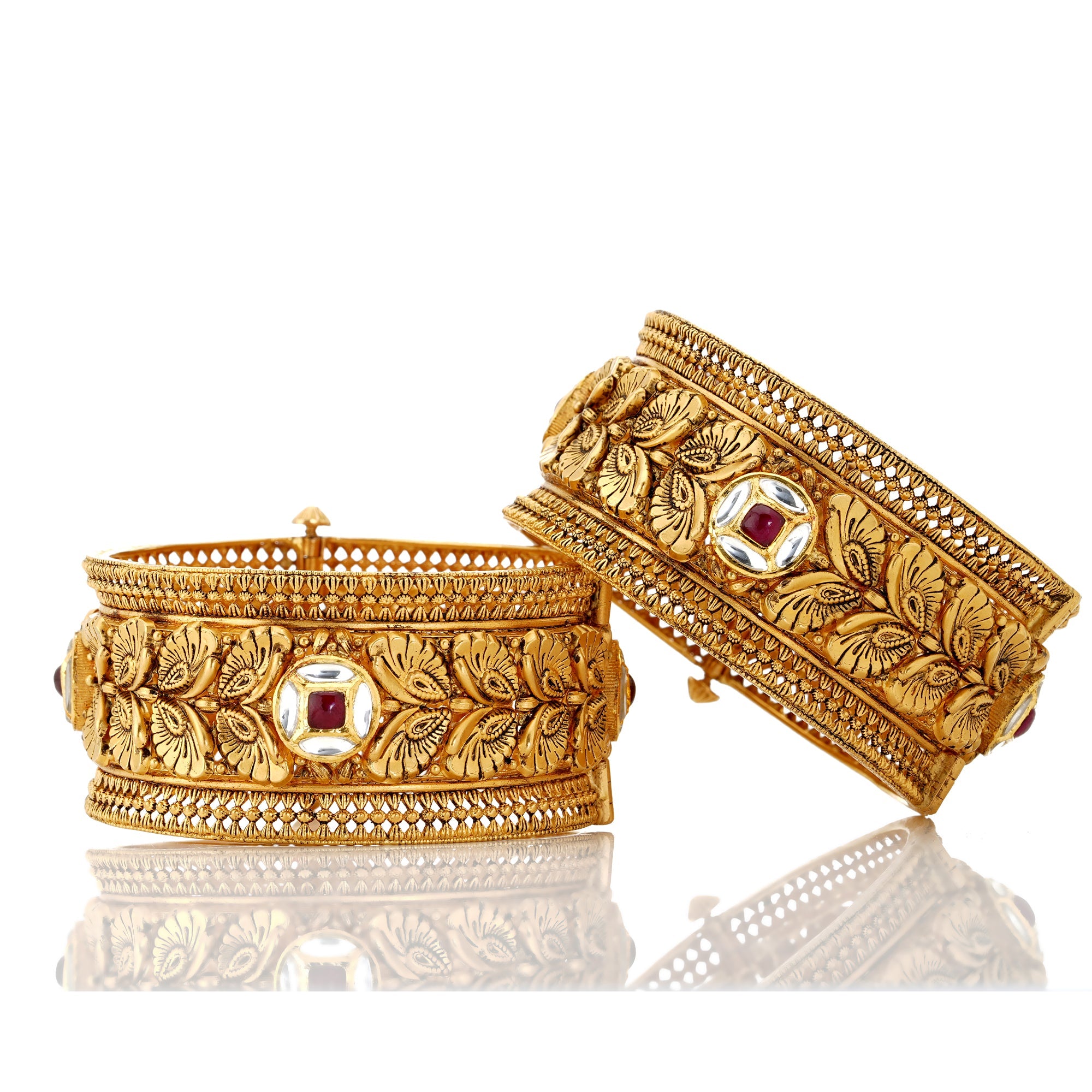 Aquil Kundan Bangles