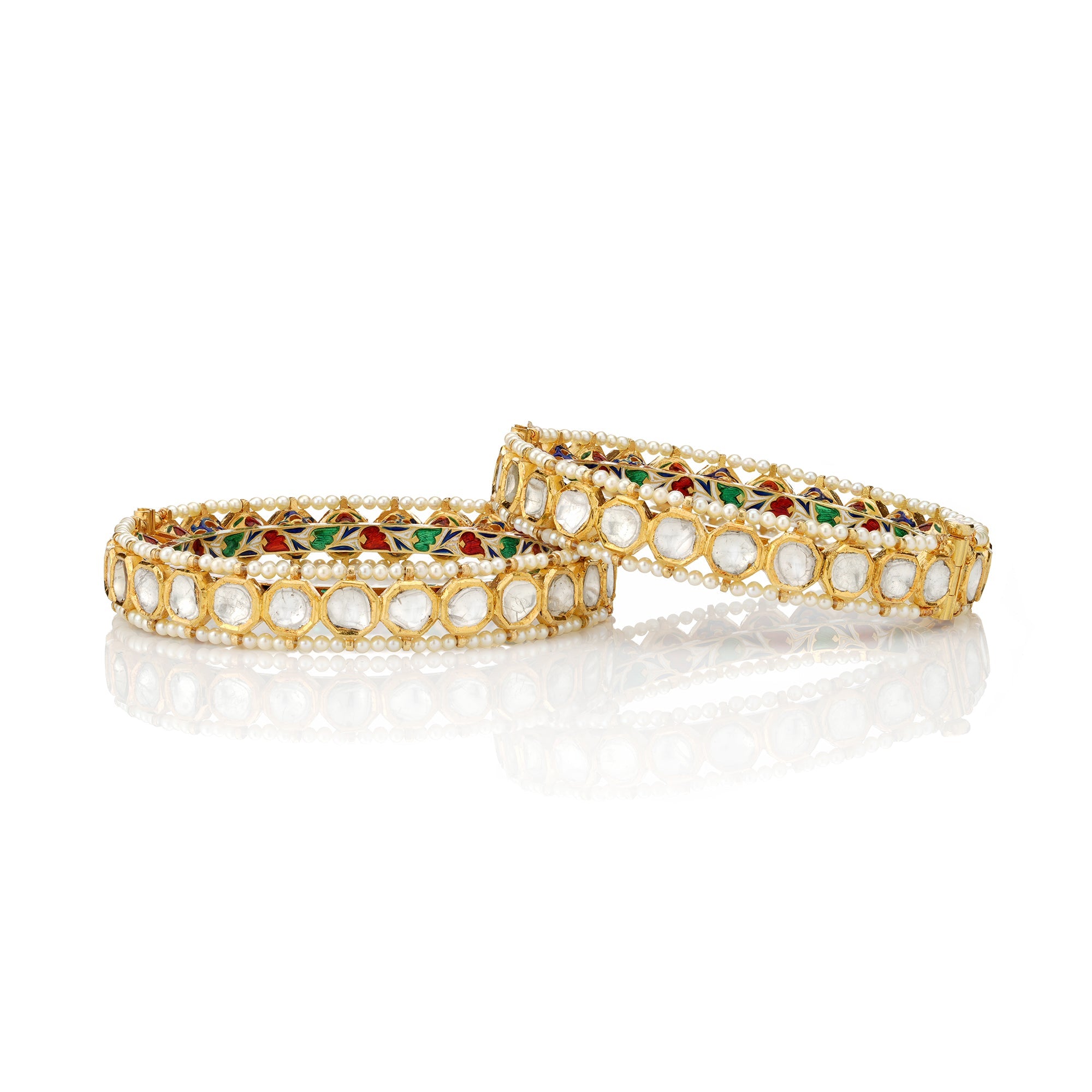 Basal Polki Bangles