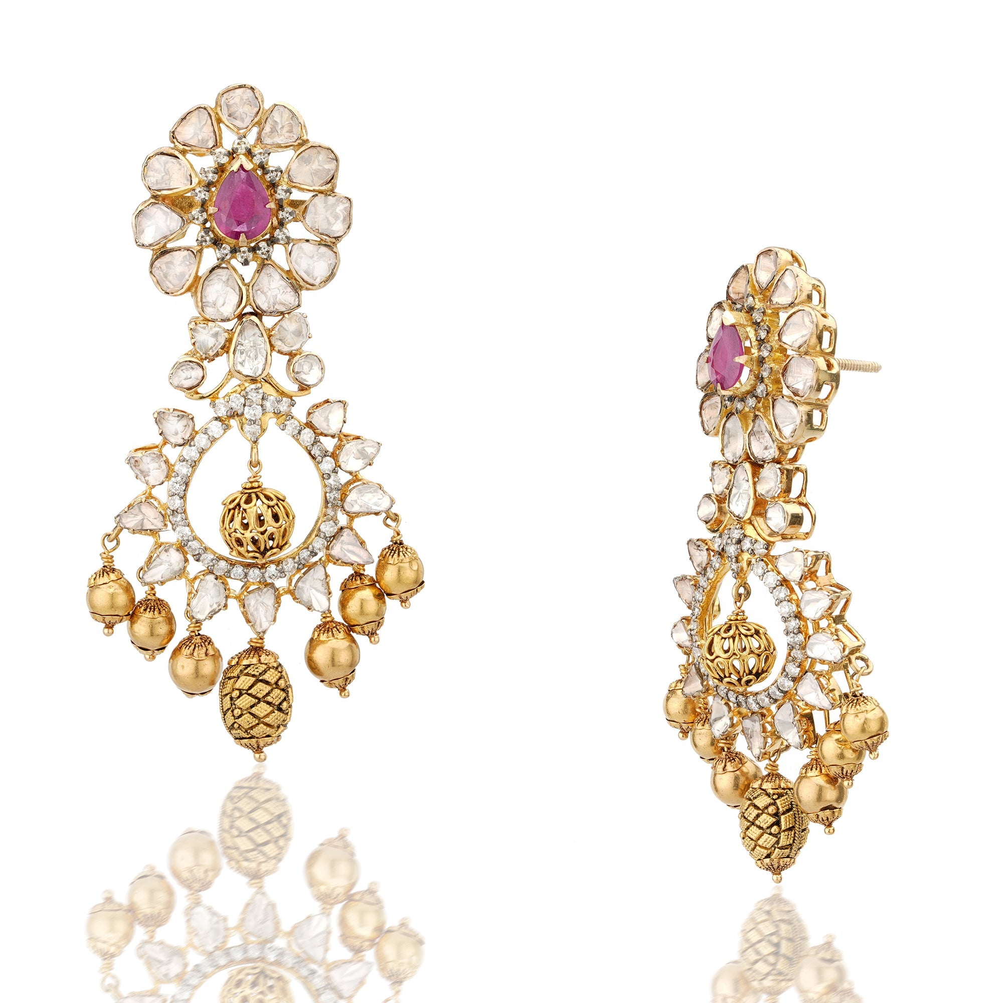 Cato Polki Earrings