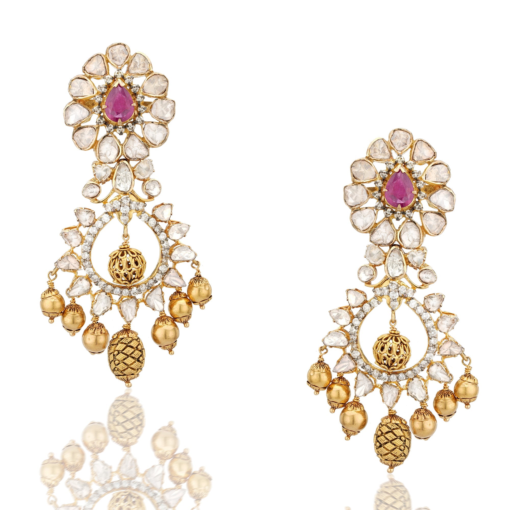 Cato Polki Earrings